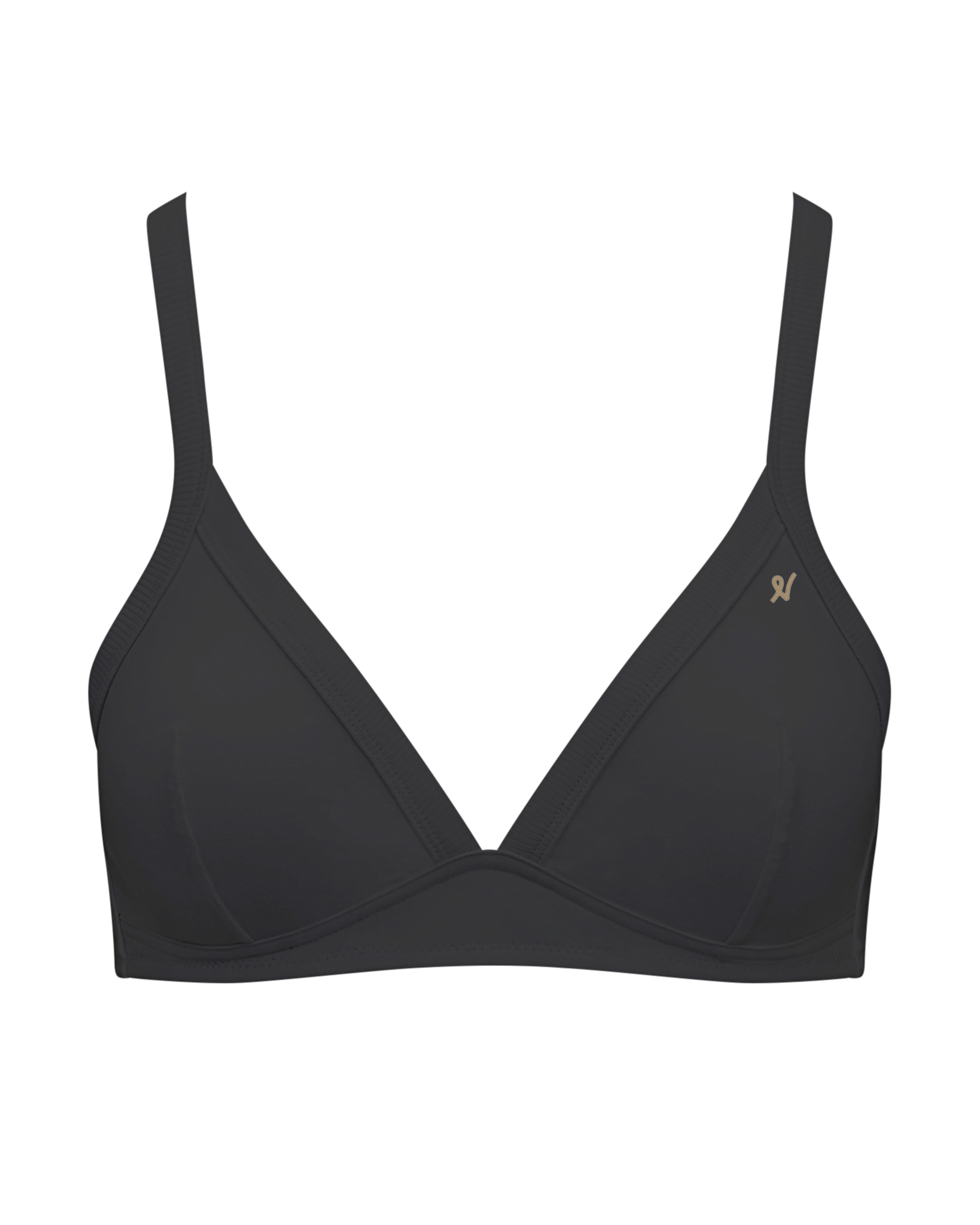The Organic Cotton Easy Does It Bralette - Black