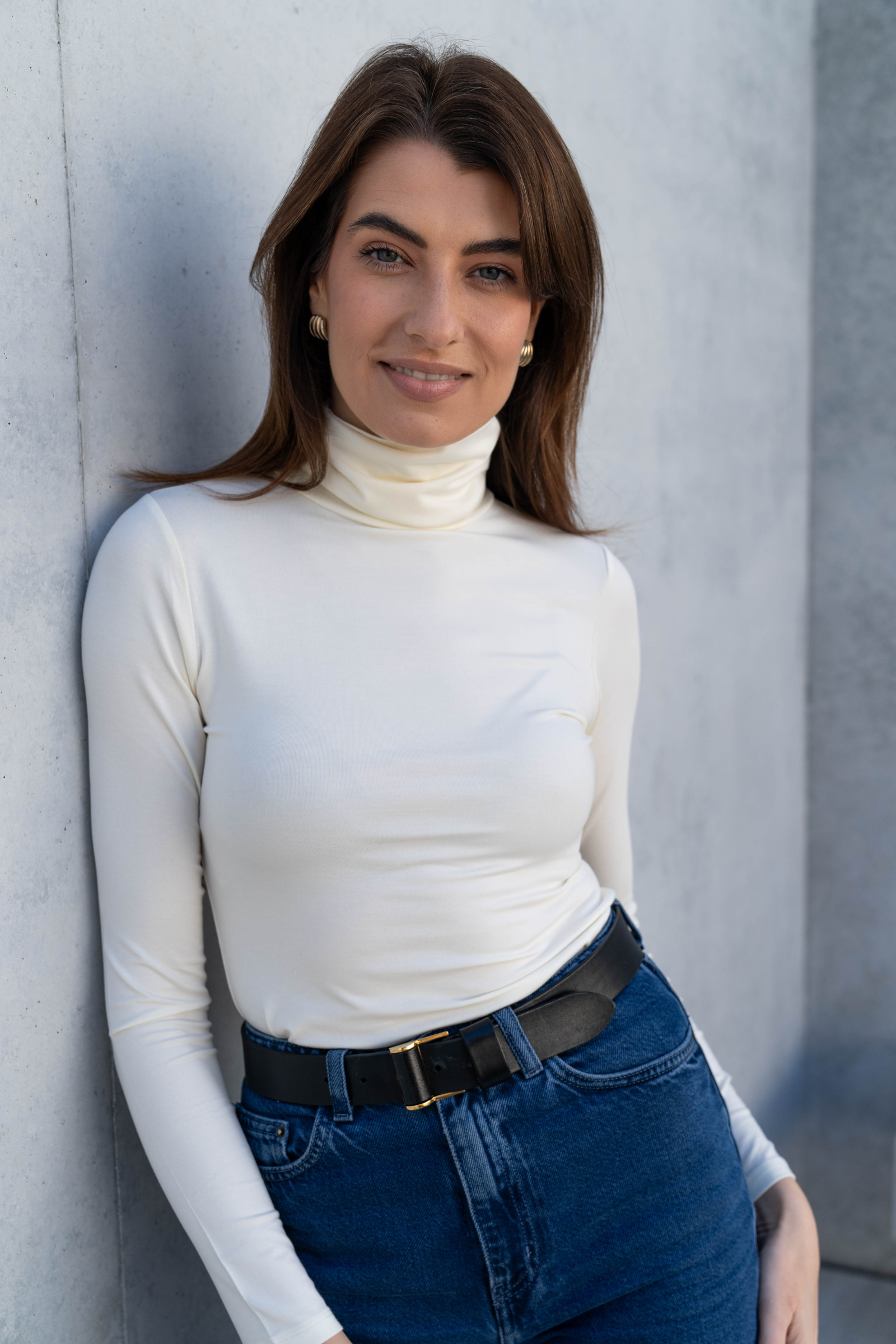 Roll Neck Micro Modal Top