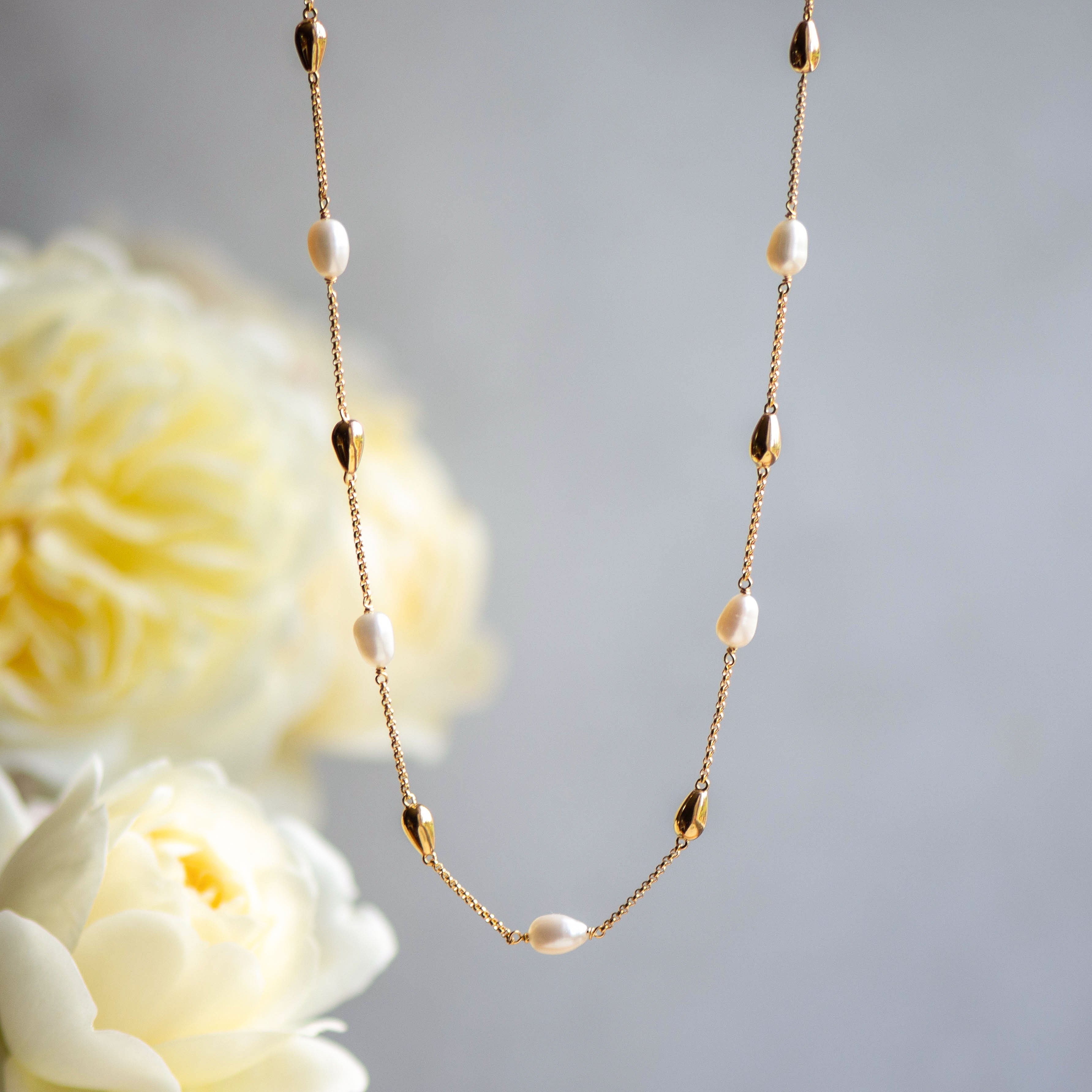 The Pearl and Nugget Necklace