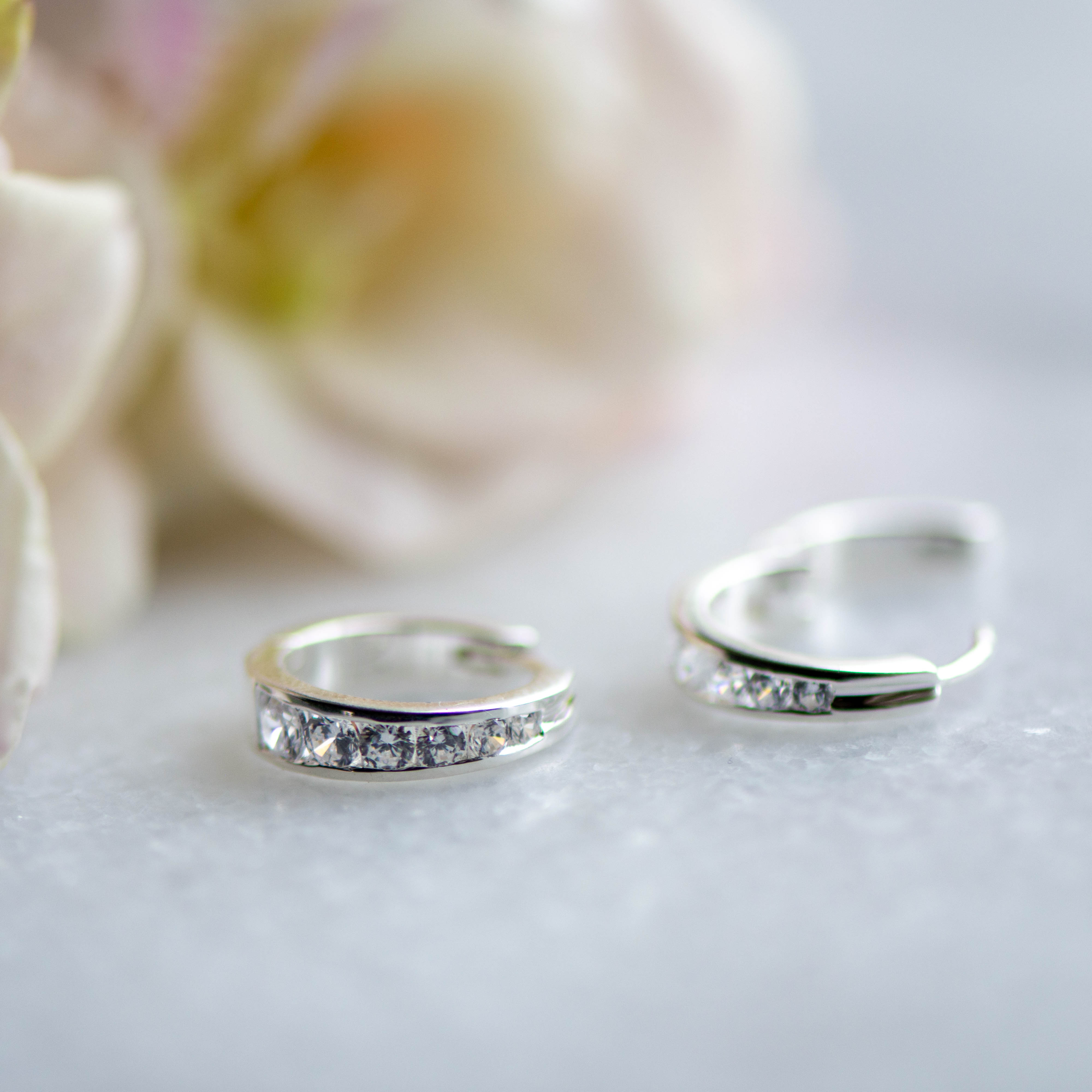 Brooklyn Hoops in Silver