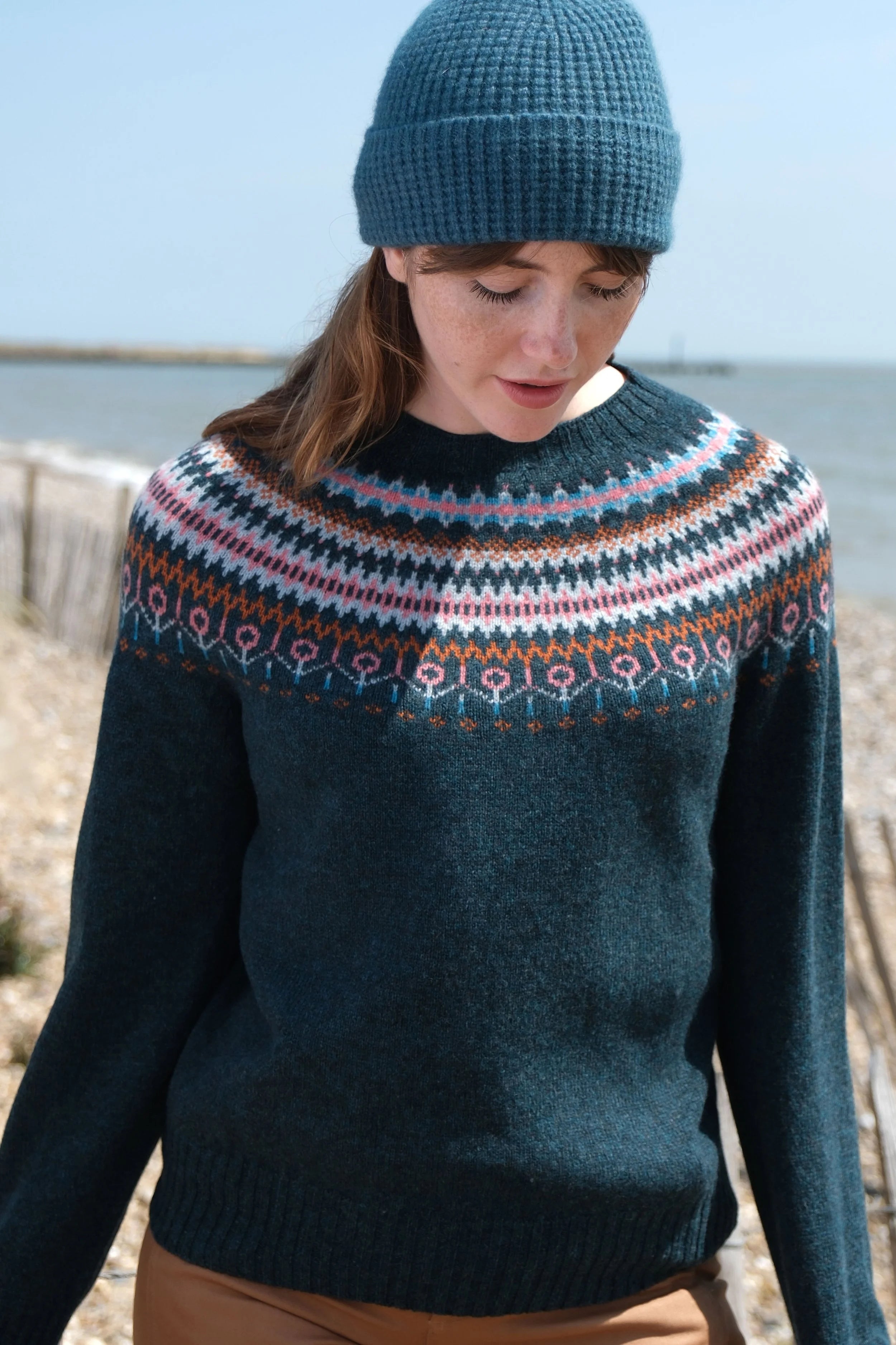 Fairisle Yoke Jumper in Lugano