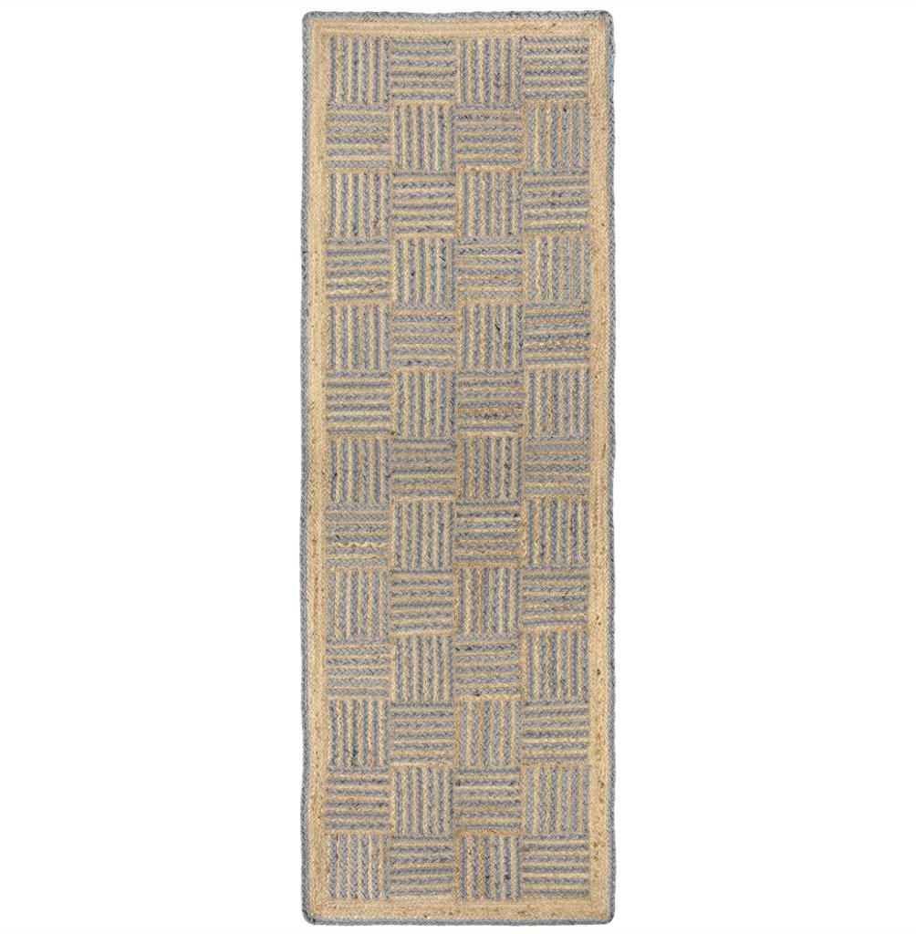 Denim Tile Jute Rug