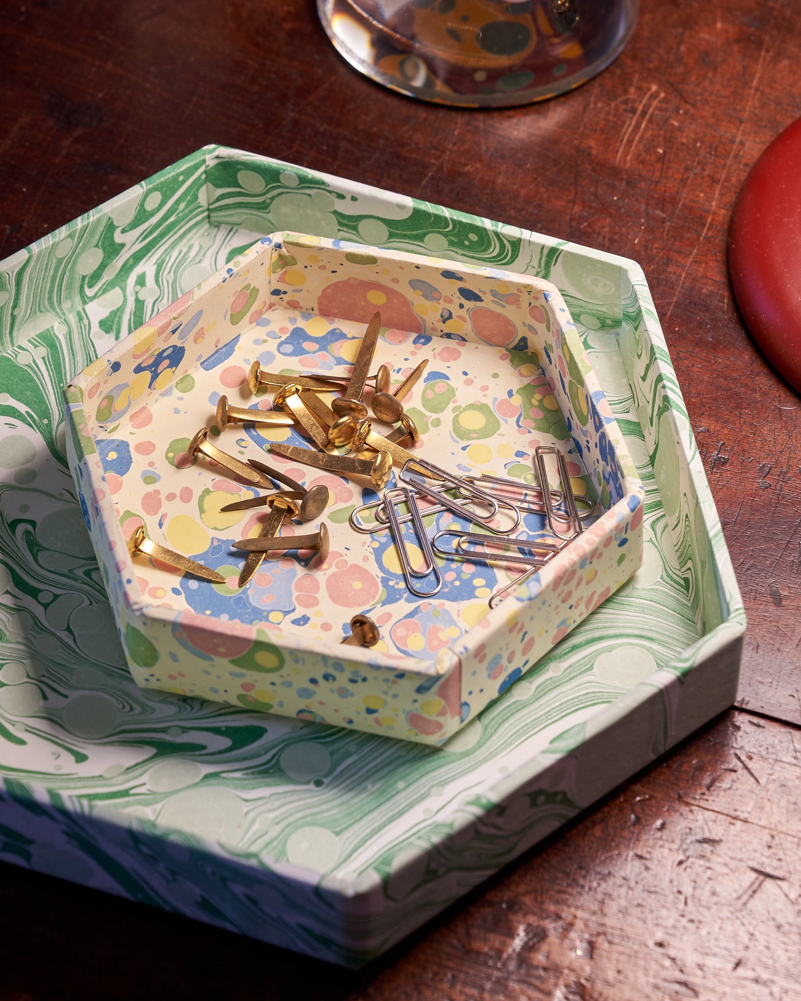 Hexagonal Large Trinket Tray