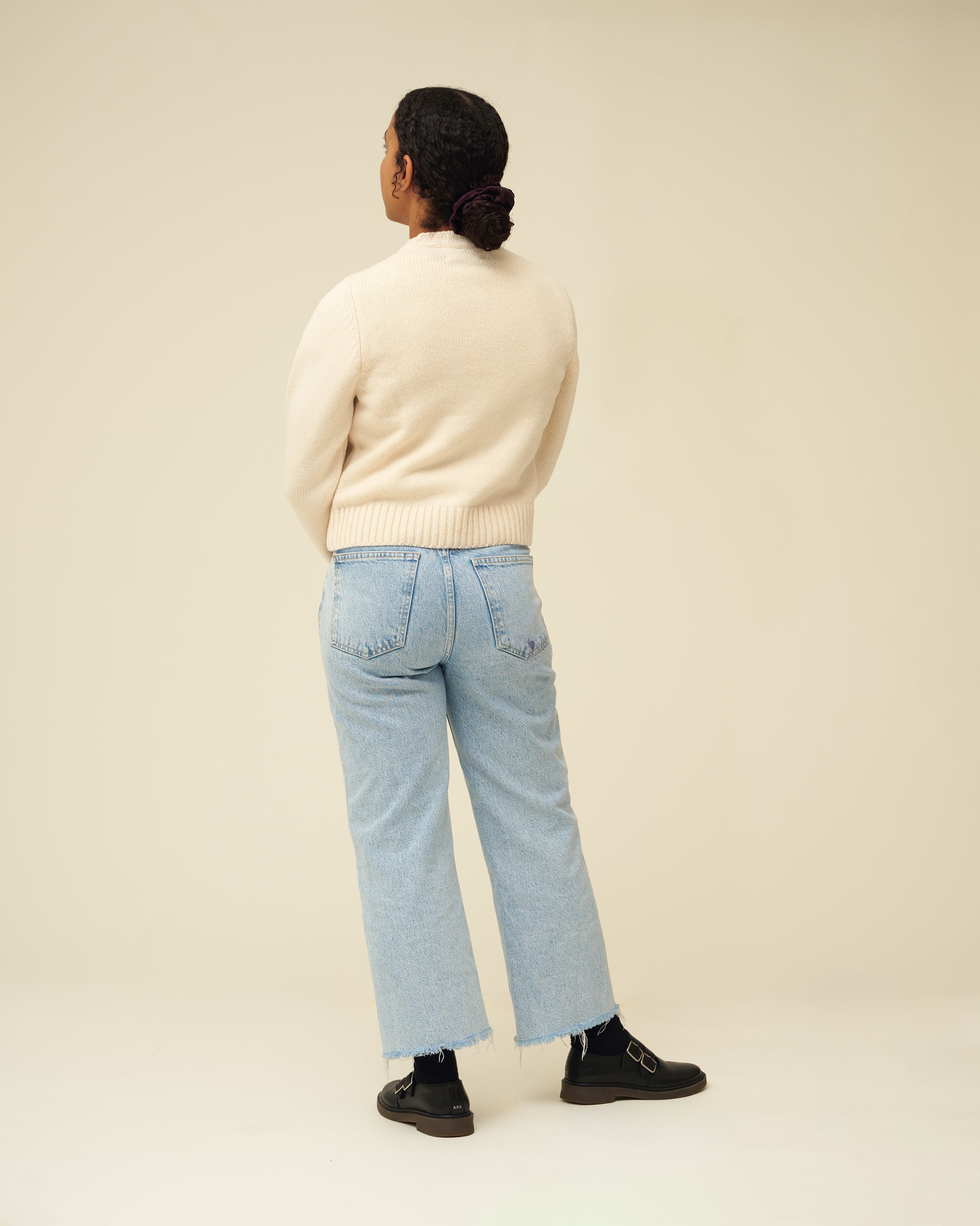 Merino Lambswool Jumper - Ecru (Knitted-to-Order)