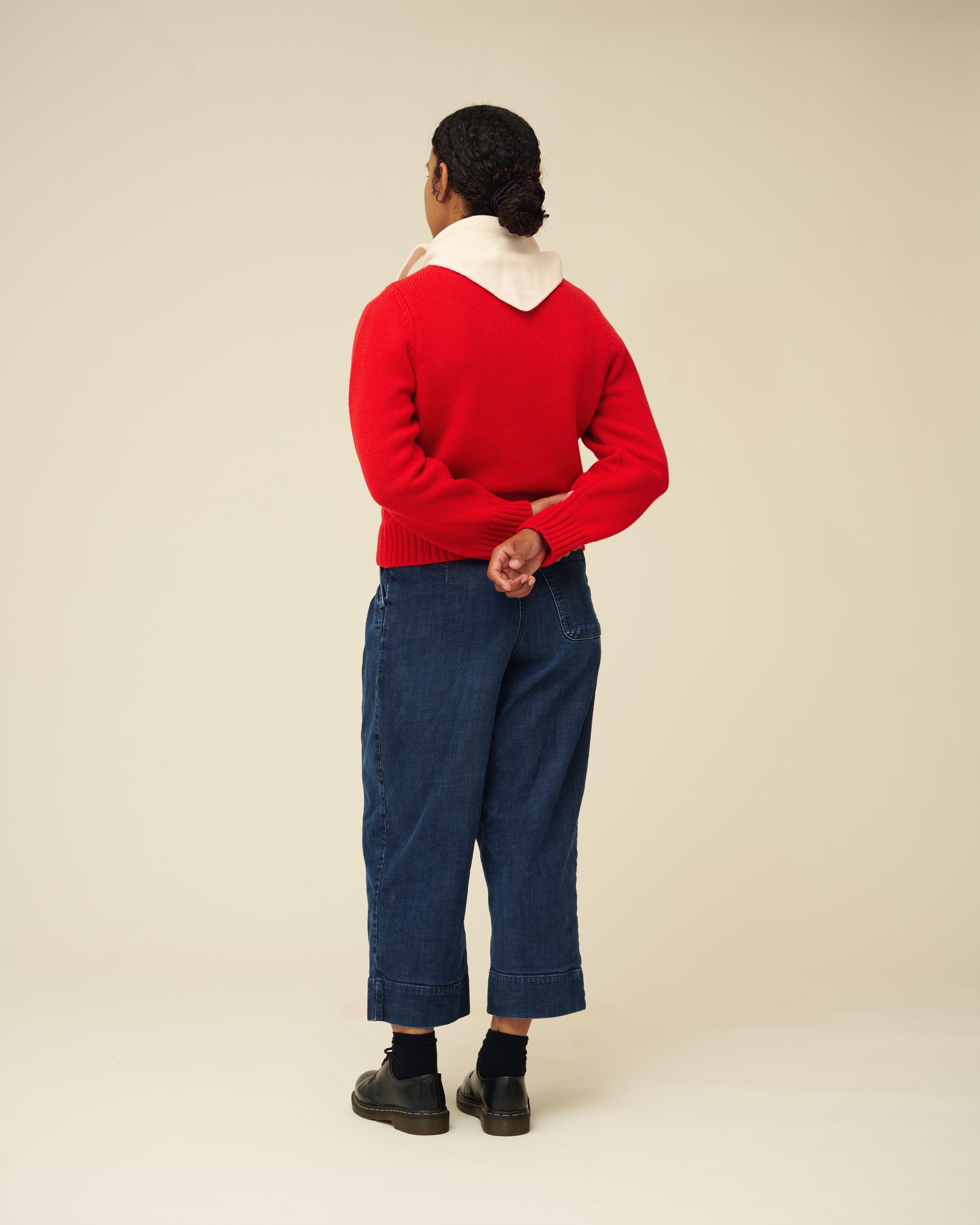 Merino Lambswool Neckerchief - Ecru