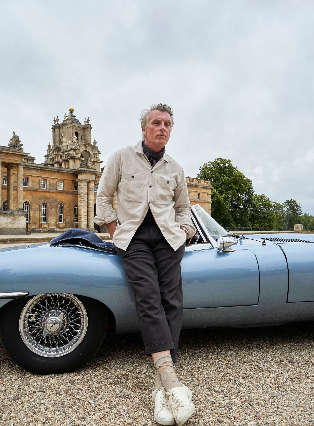 Recycled British Ribbed Cotton Oatmeal Men's Socks