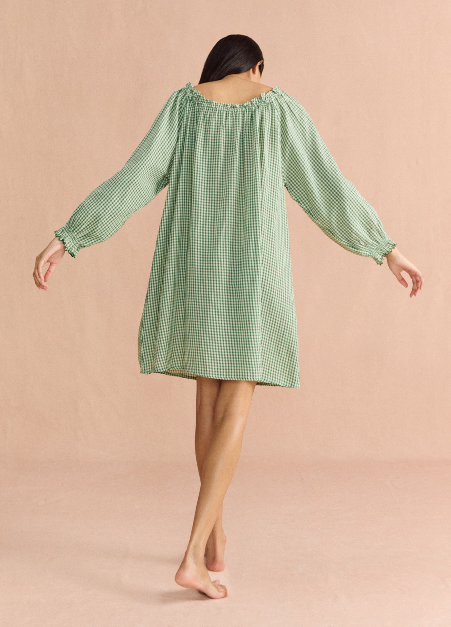 Etta Short - Fern Gingham