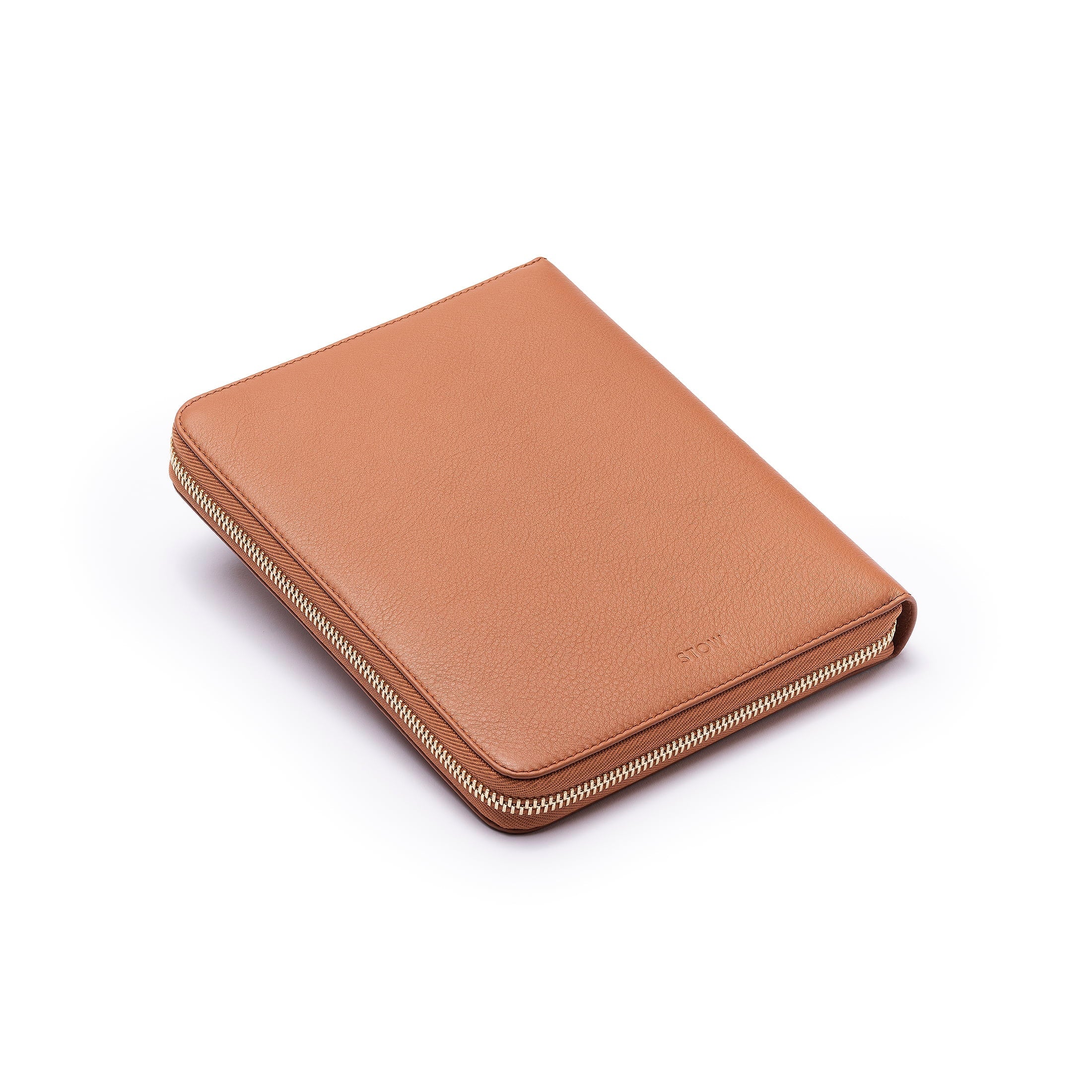 First Class Folio - Earth Tan Smooth Leather