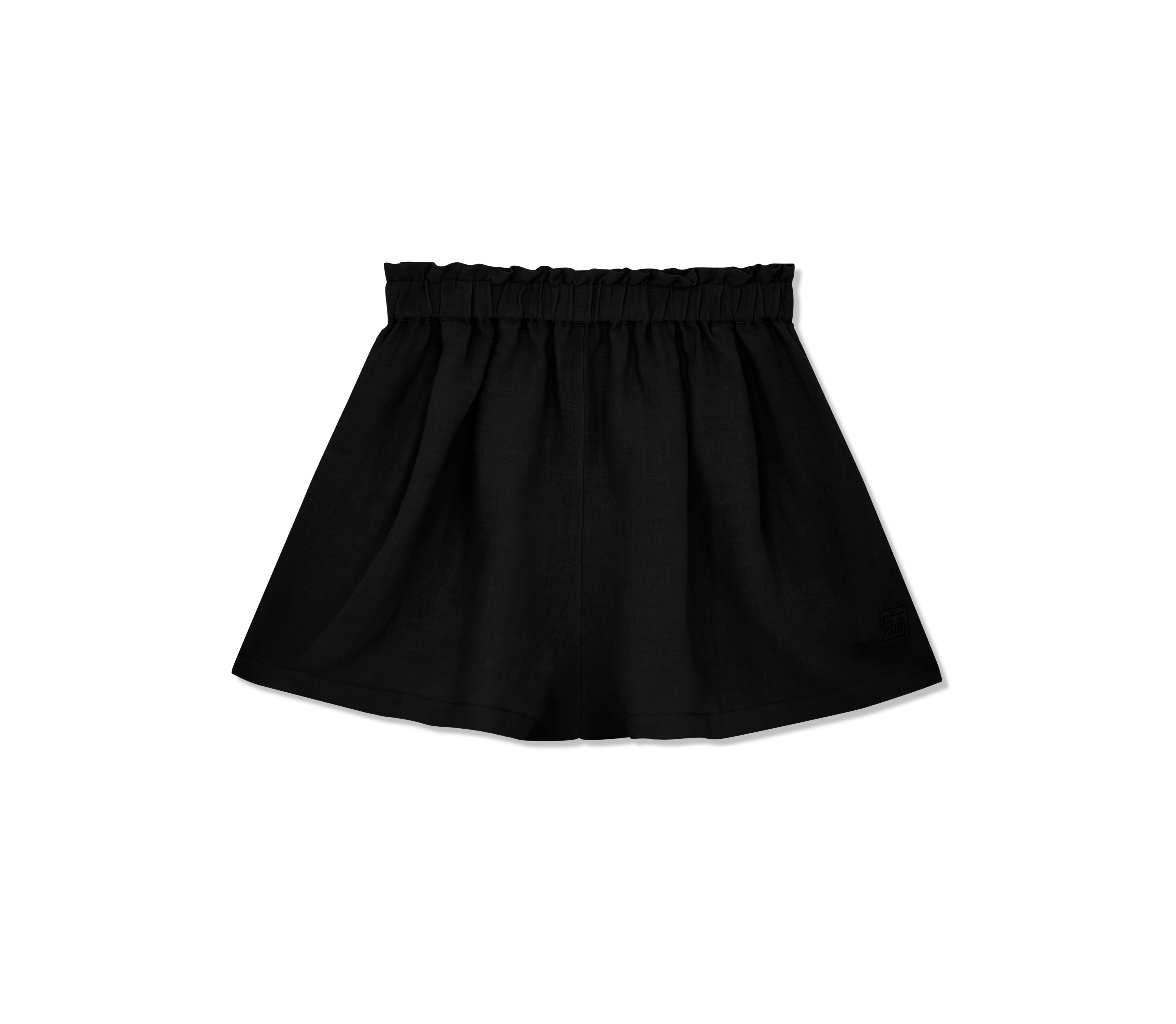 Olivia Linen Shorts - Black