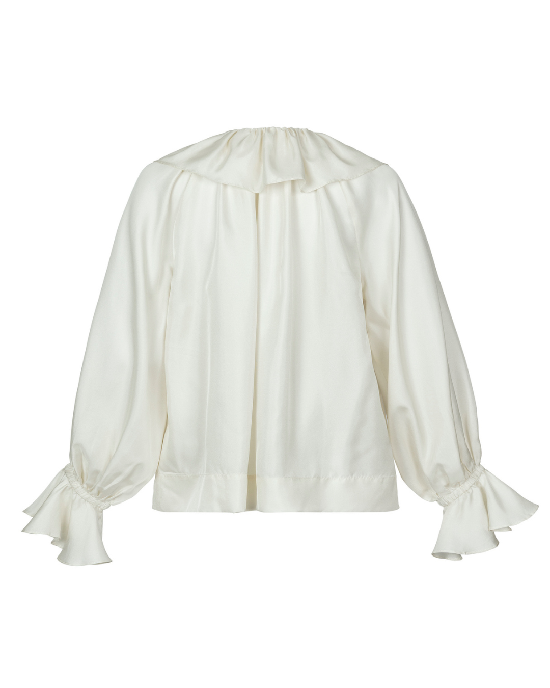 Florence - Panna Silk Twill Blouse