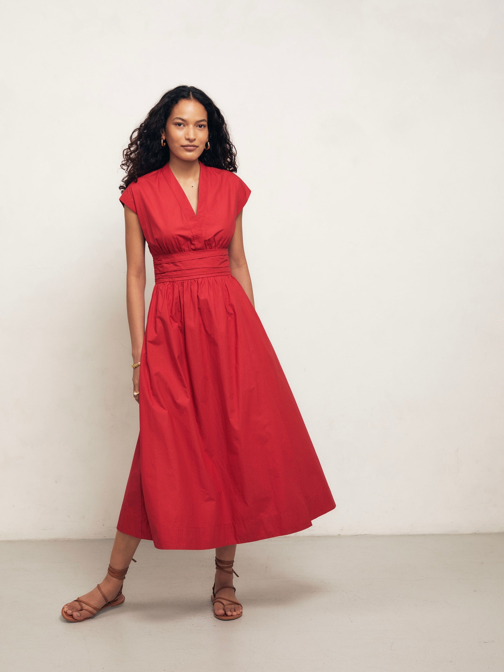 GEORGIA - Rossa Cotton Poplin Dress