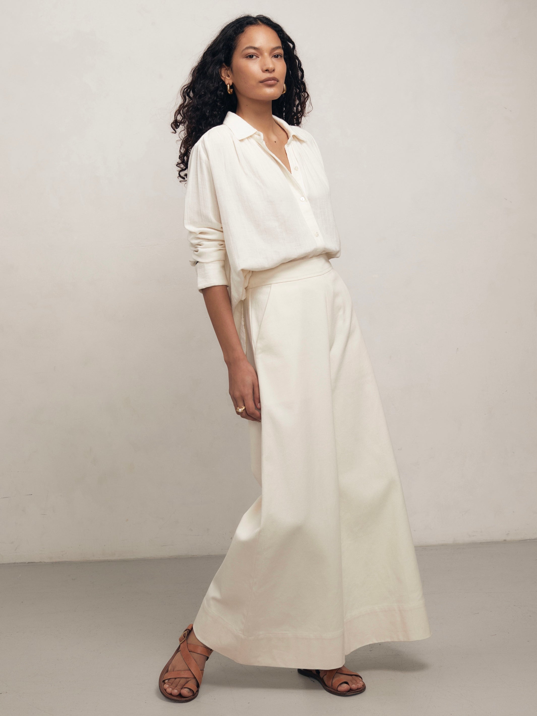 Greta - Panna Drill Trousers