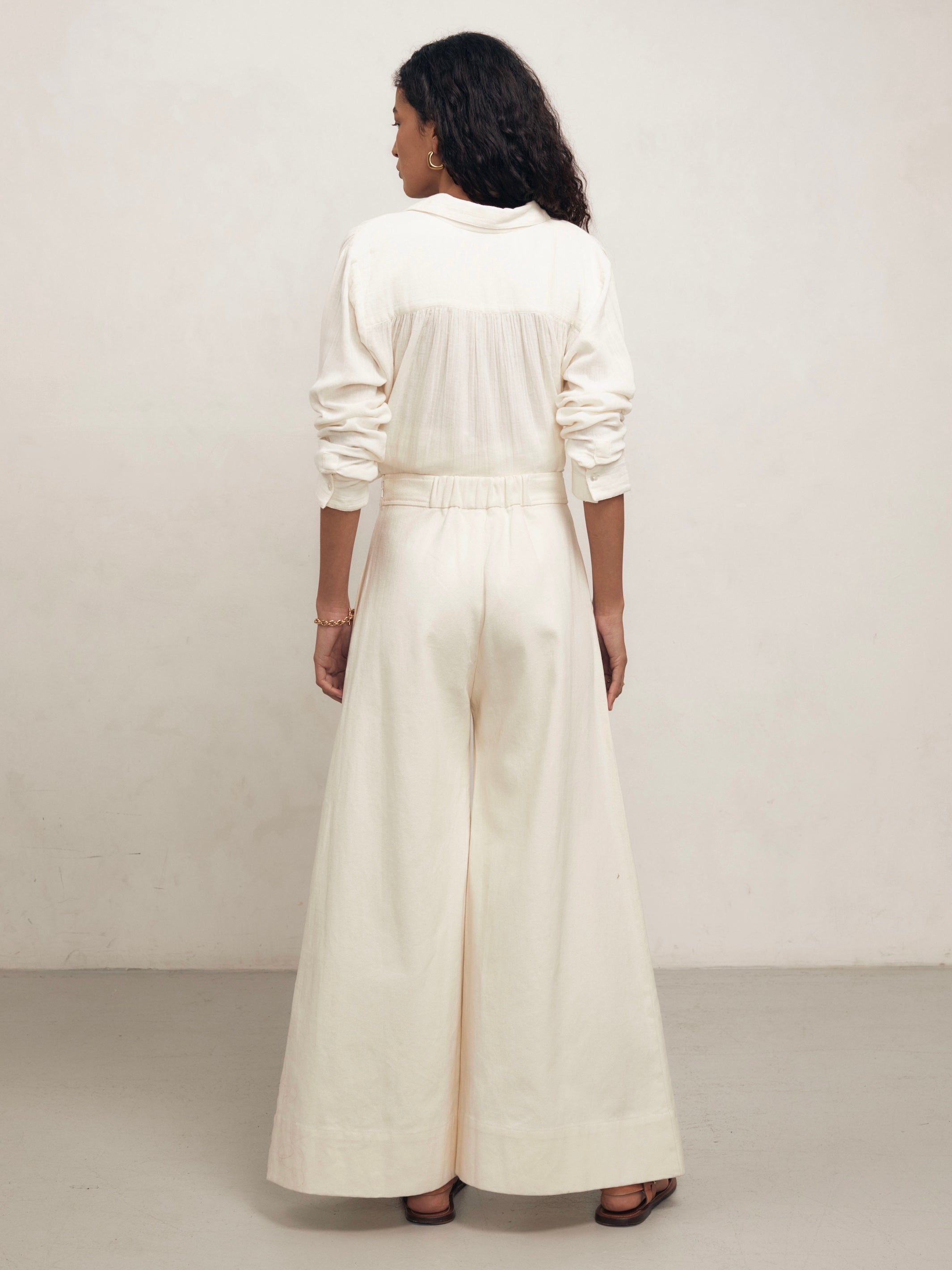 Greta - Panna Drill Trousers