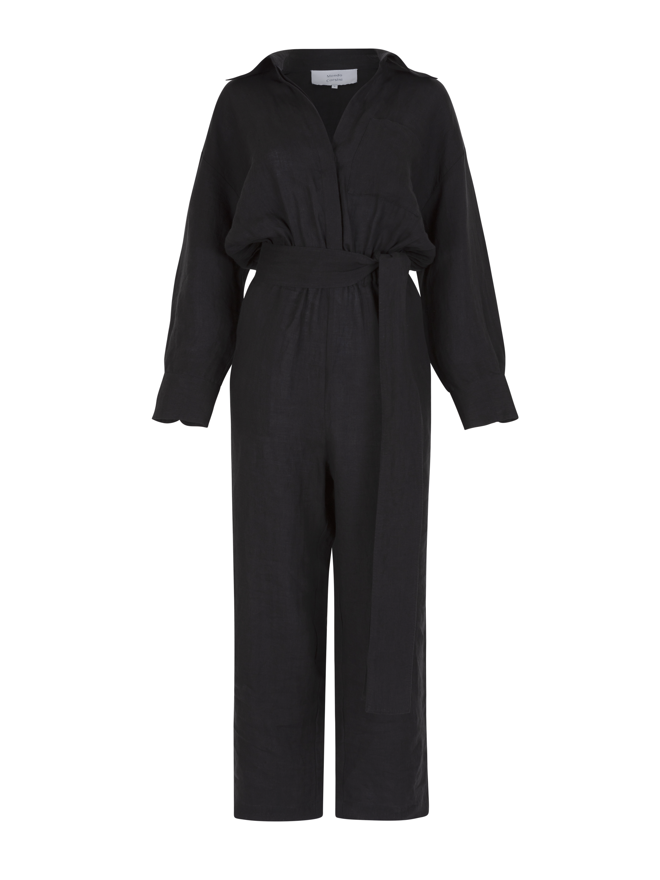 HEPBURN - Caviar Linen Boiler Suit