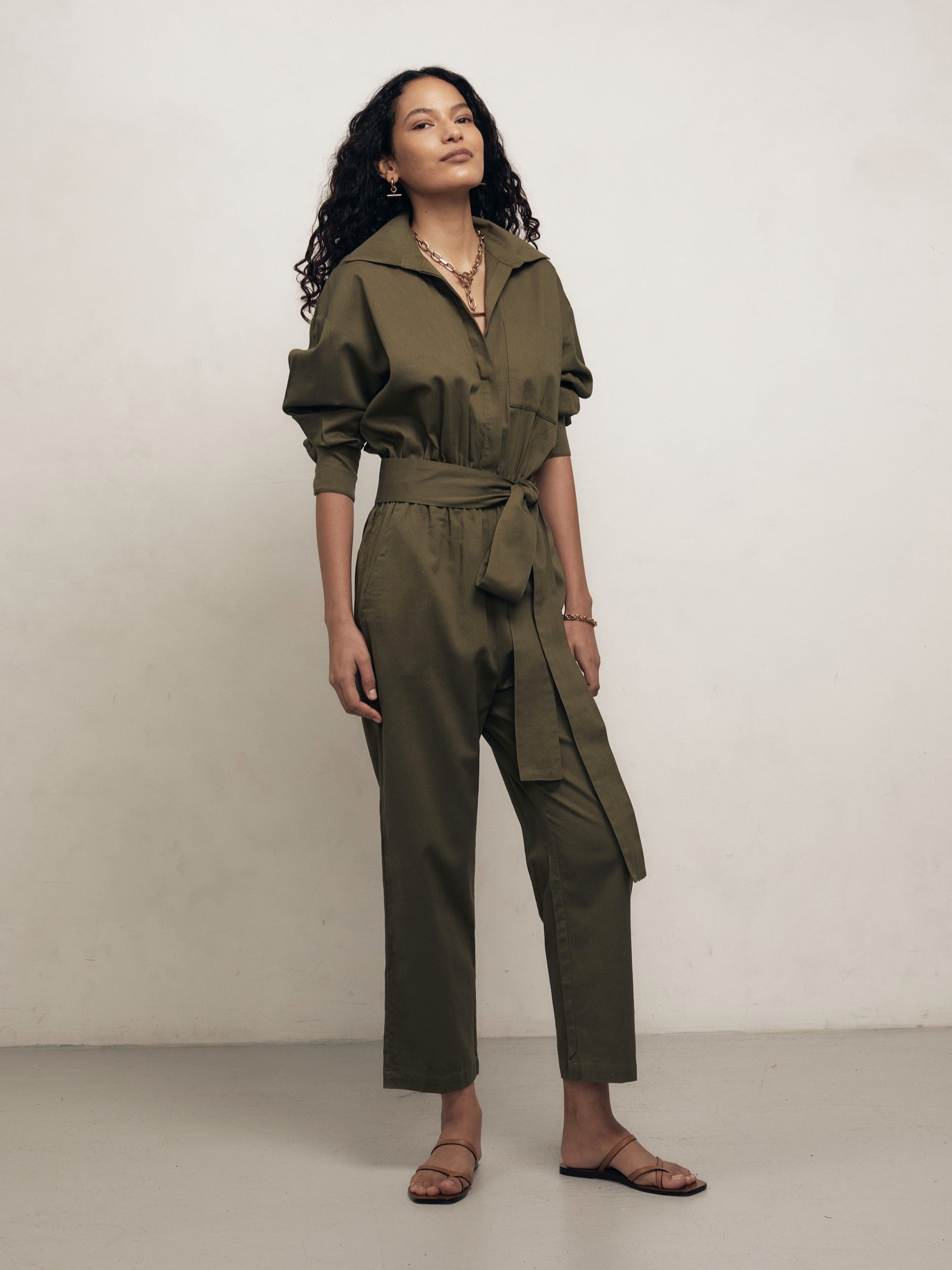 HEPBURN - Safari Cotton Twill Boiler Suit
