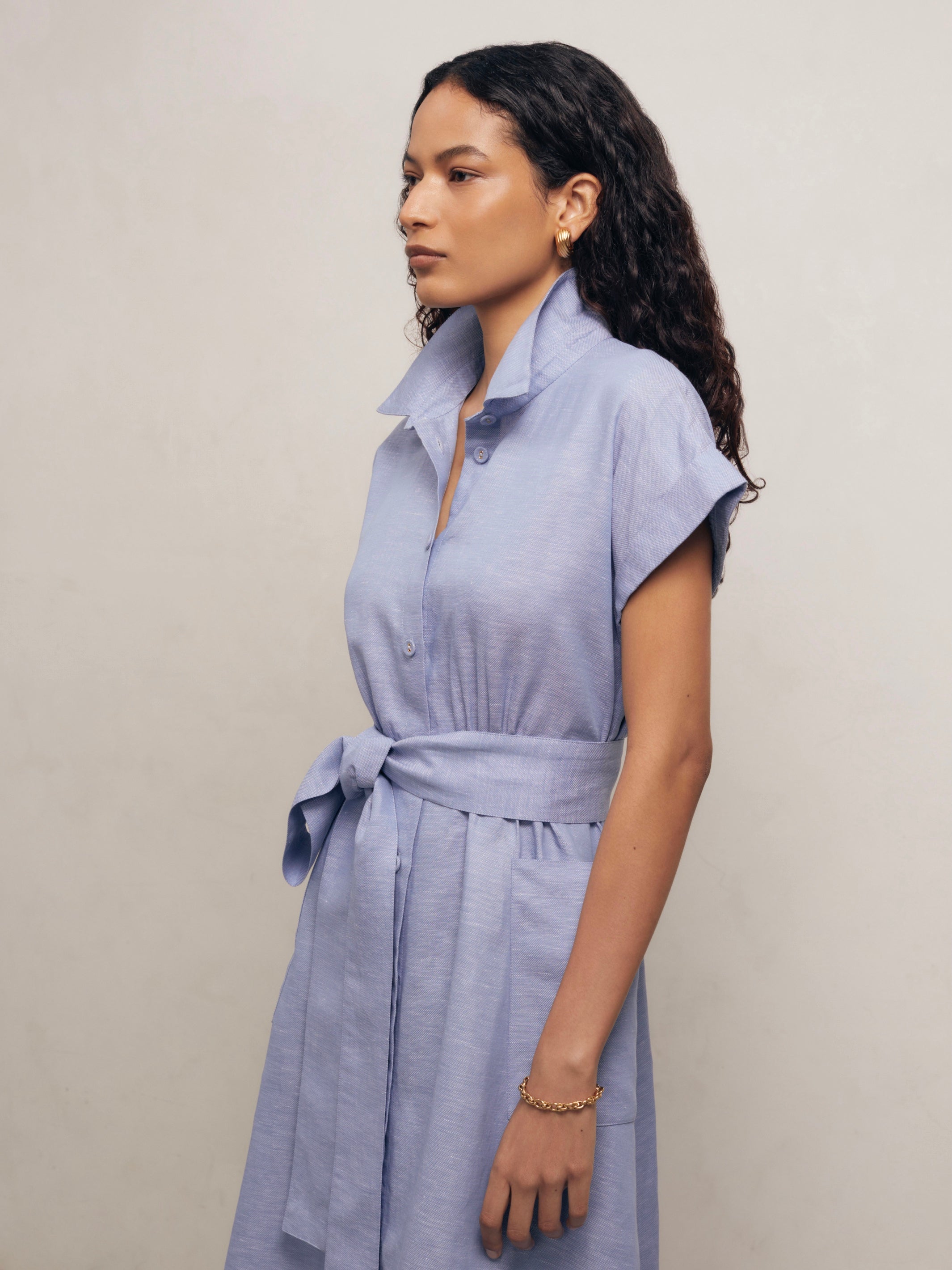 HERA - Blue Linen Chambray