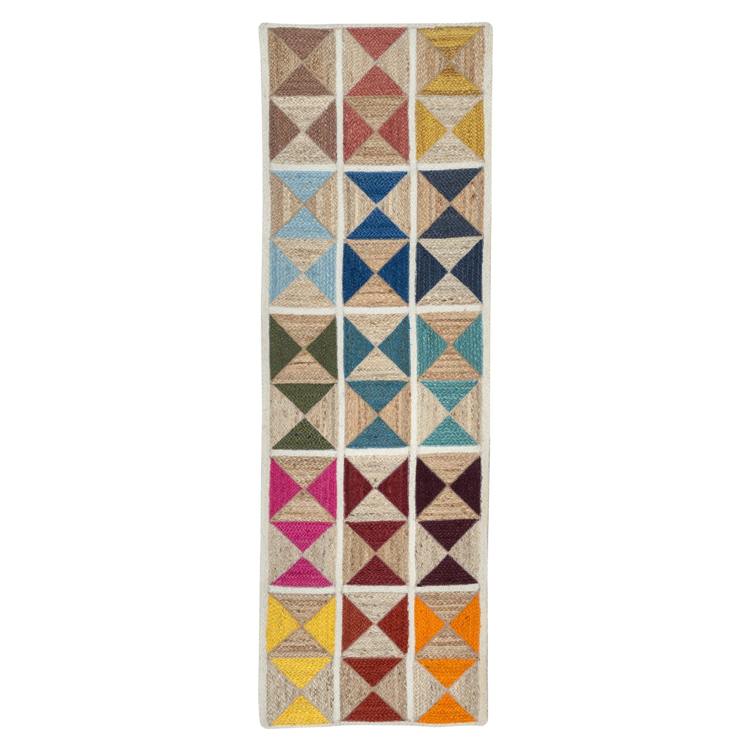 Harlequin Rainbow Jute Rug