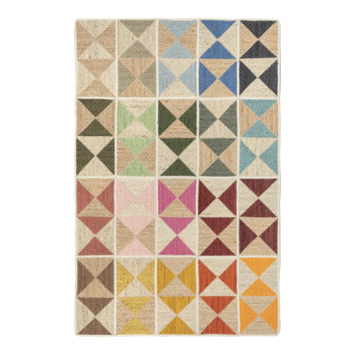 Harlequin Rainbow Jute Rug