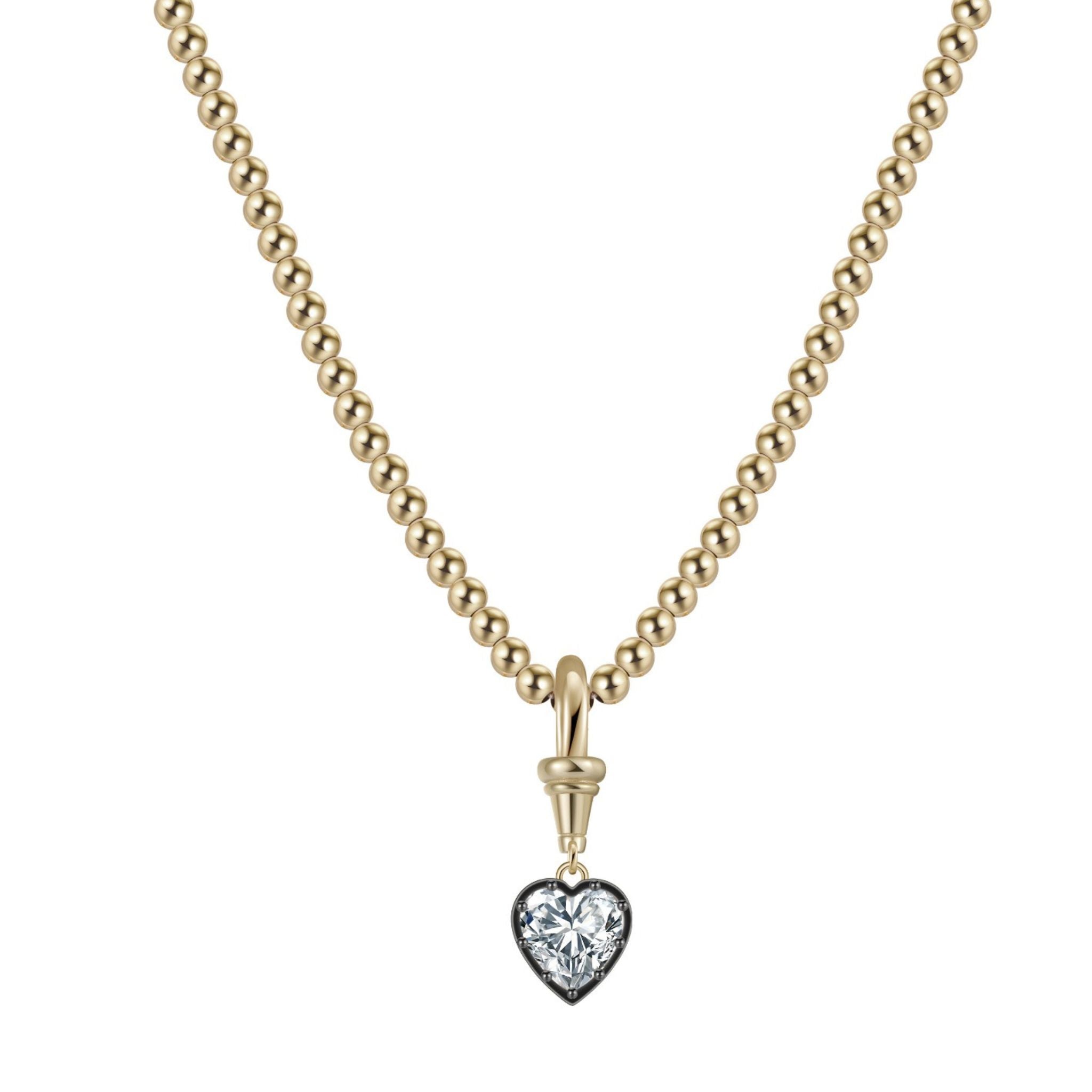 The Silver Petites Coeur Necklace
