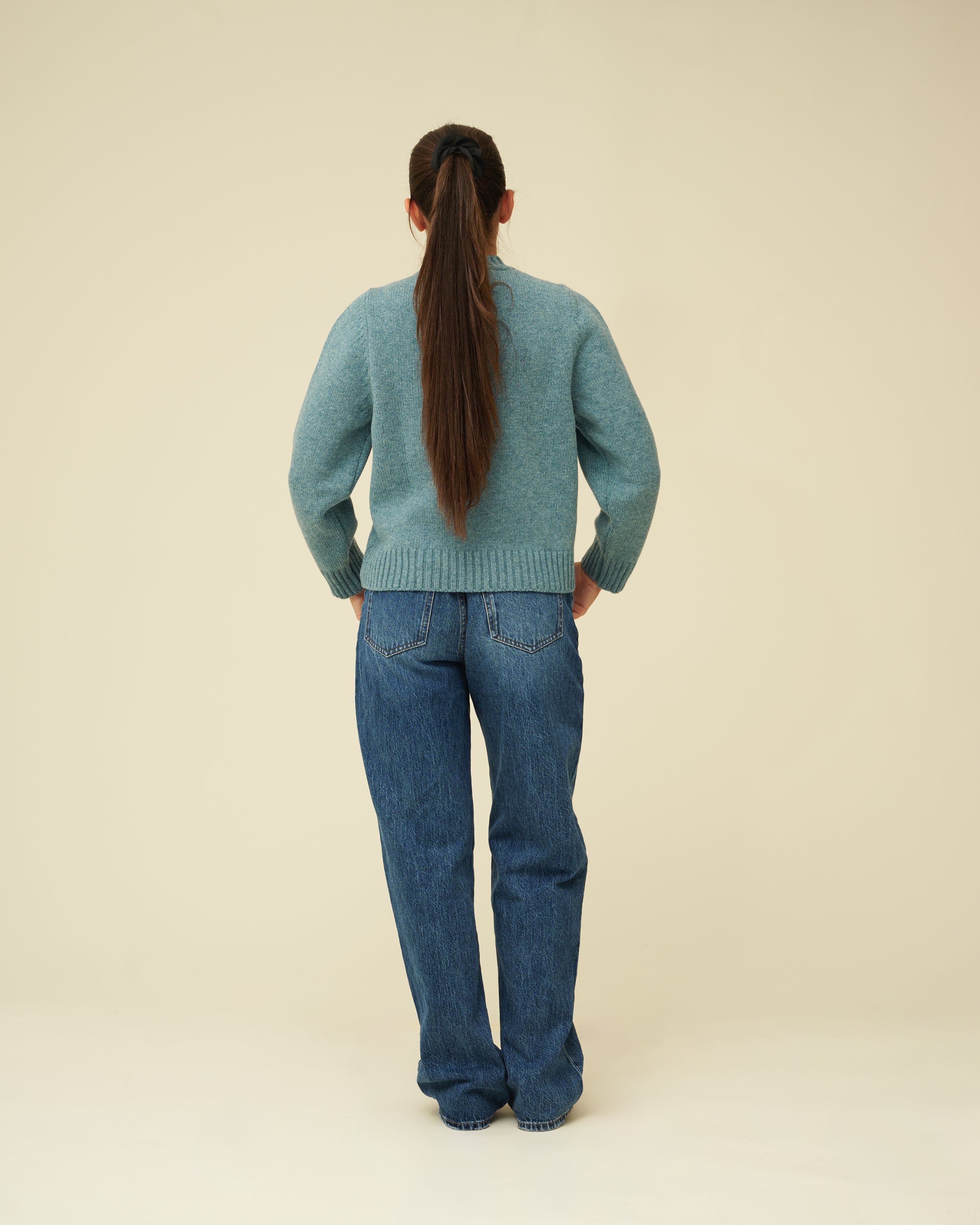 Merino Lambswool Cardigan - Helford Green