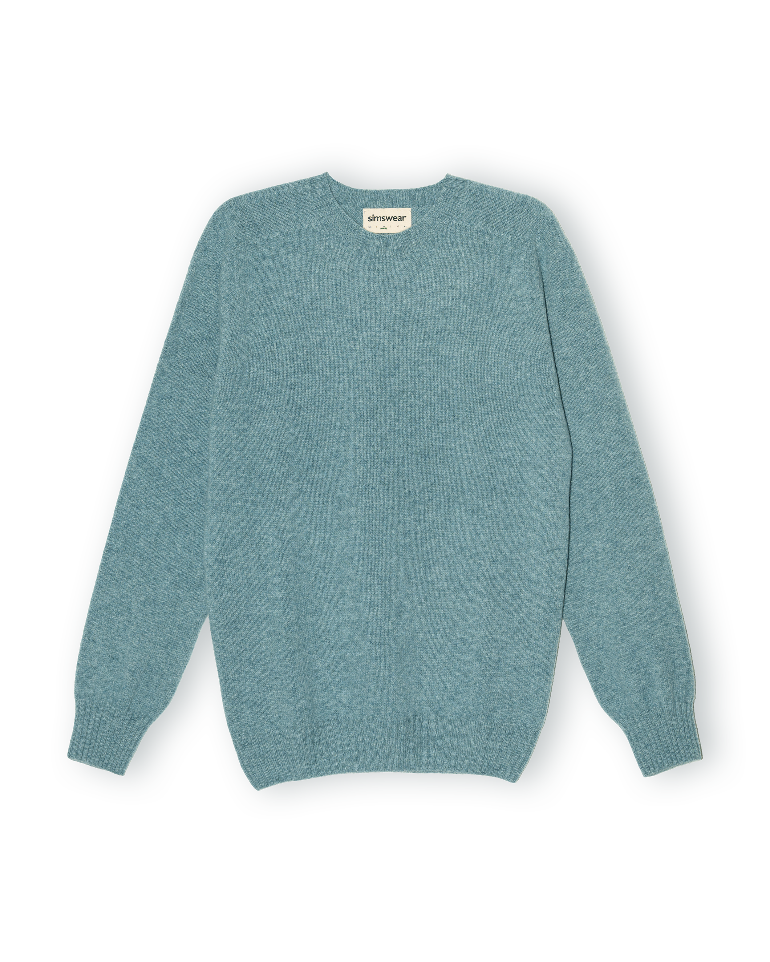 Merino Lambswool Jumper - Helford Green (Knitted-to-Order)
