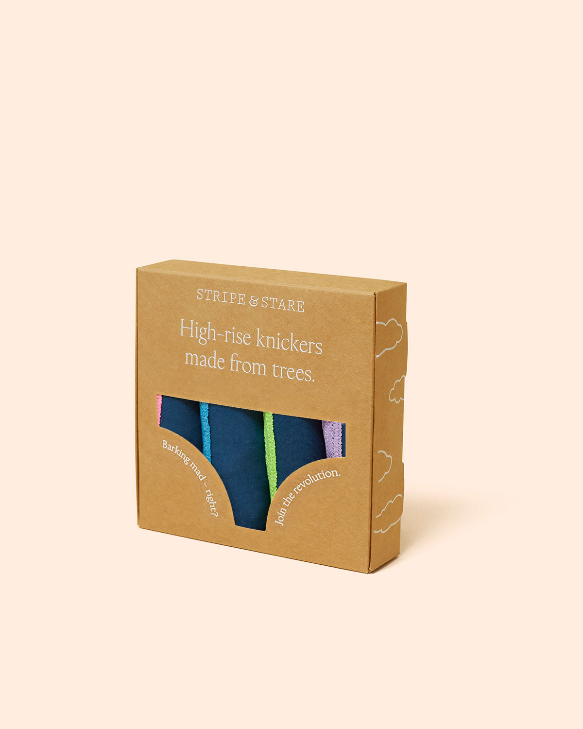 High Rise Knicker Four Pack - Midnight Neon
