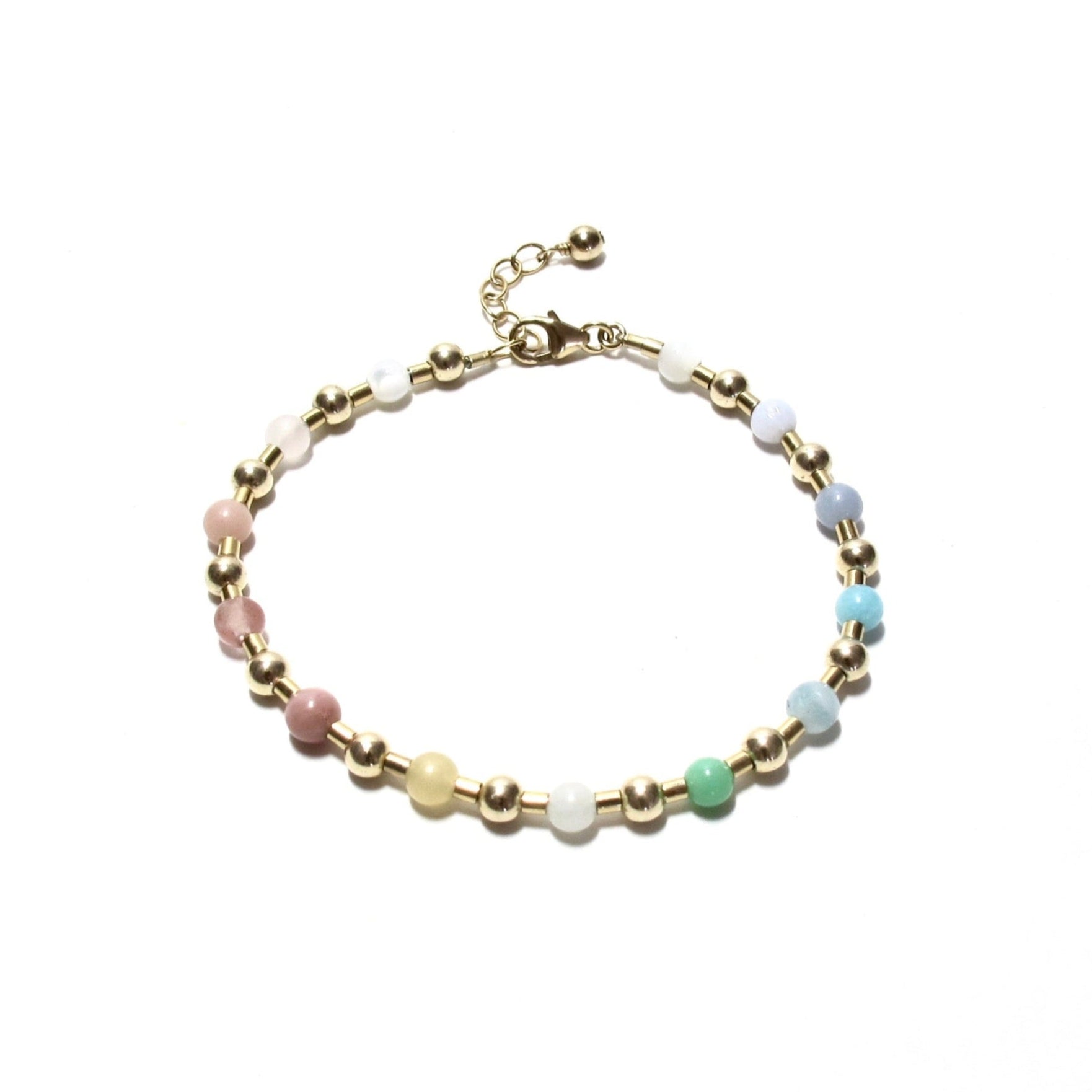 sorbet bead & tube bracelet