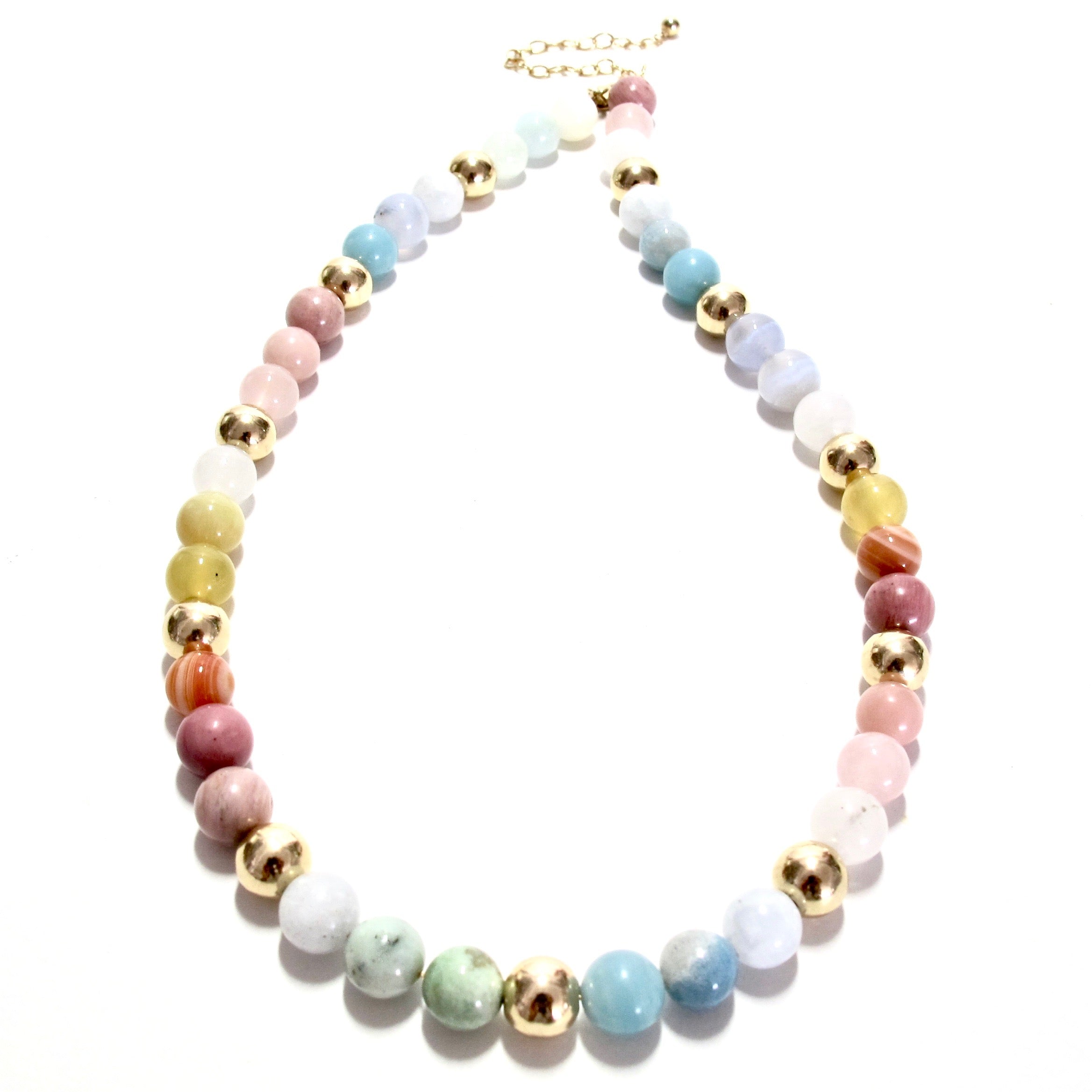 sorbet & gold bubblegum necklace
