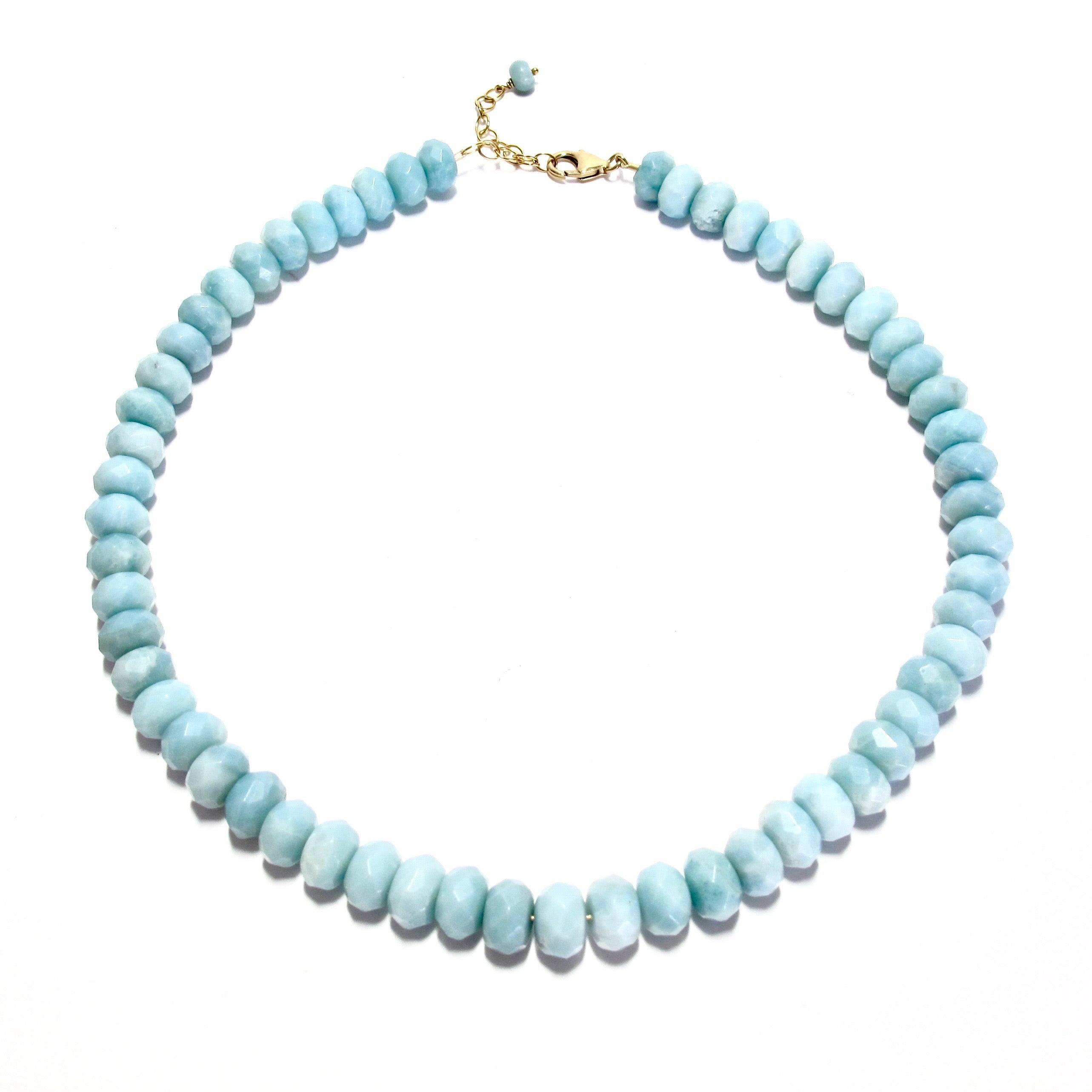 Large Amazonite Bead Necklace