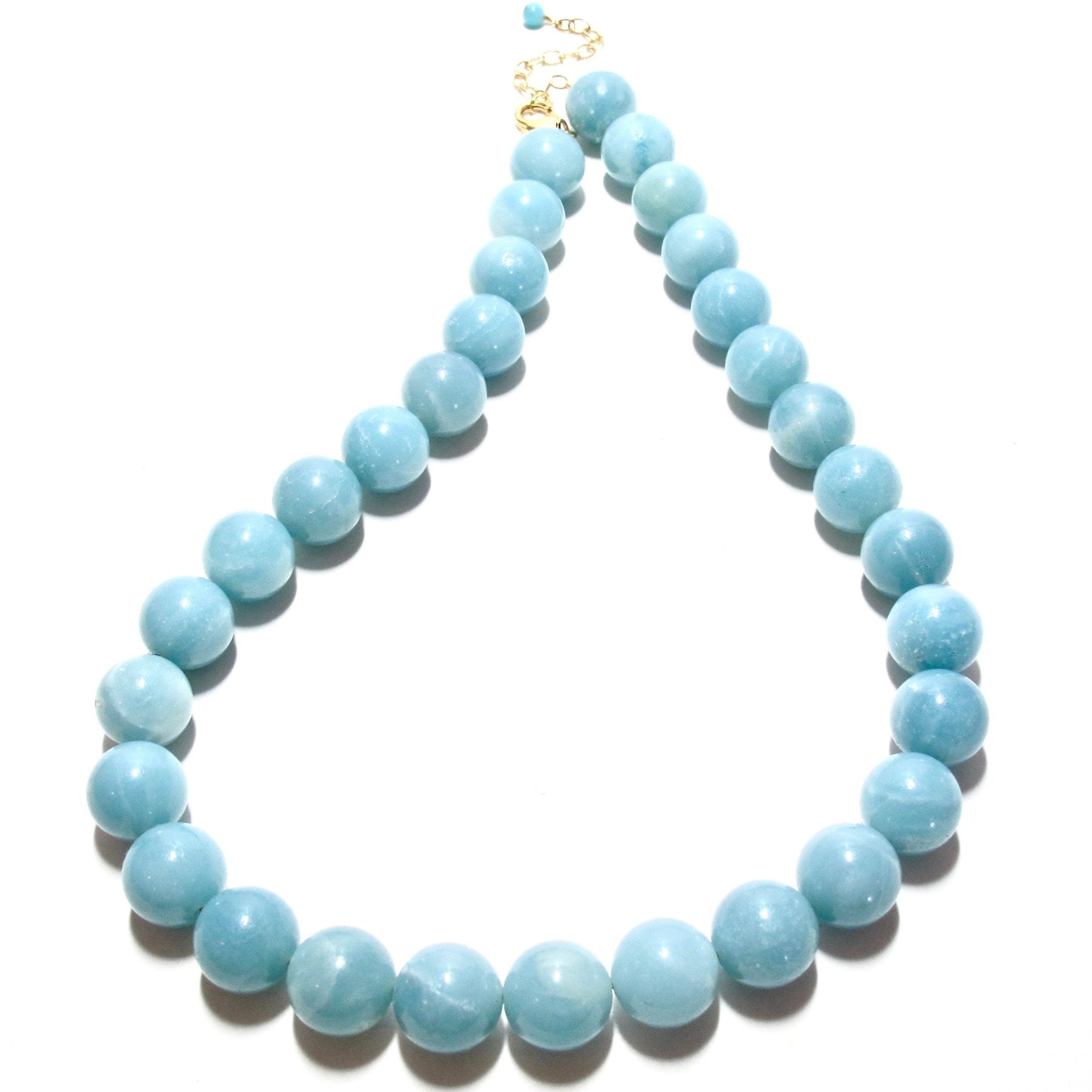 Mega Chunky Amazonite Bubblegum Necklace