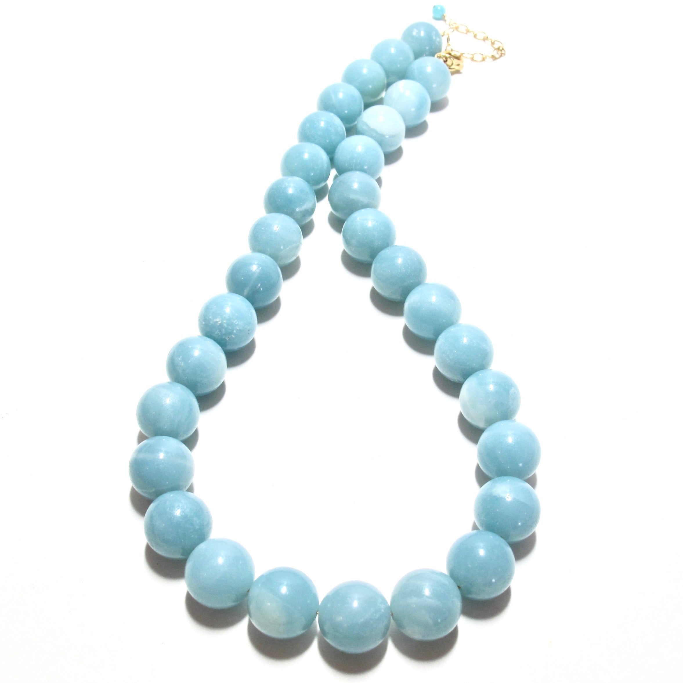 Mega Chunky Amazonite Bubblegum Necklace