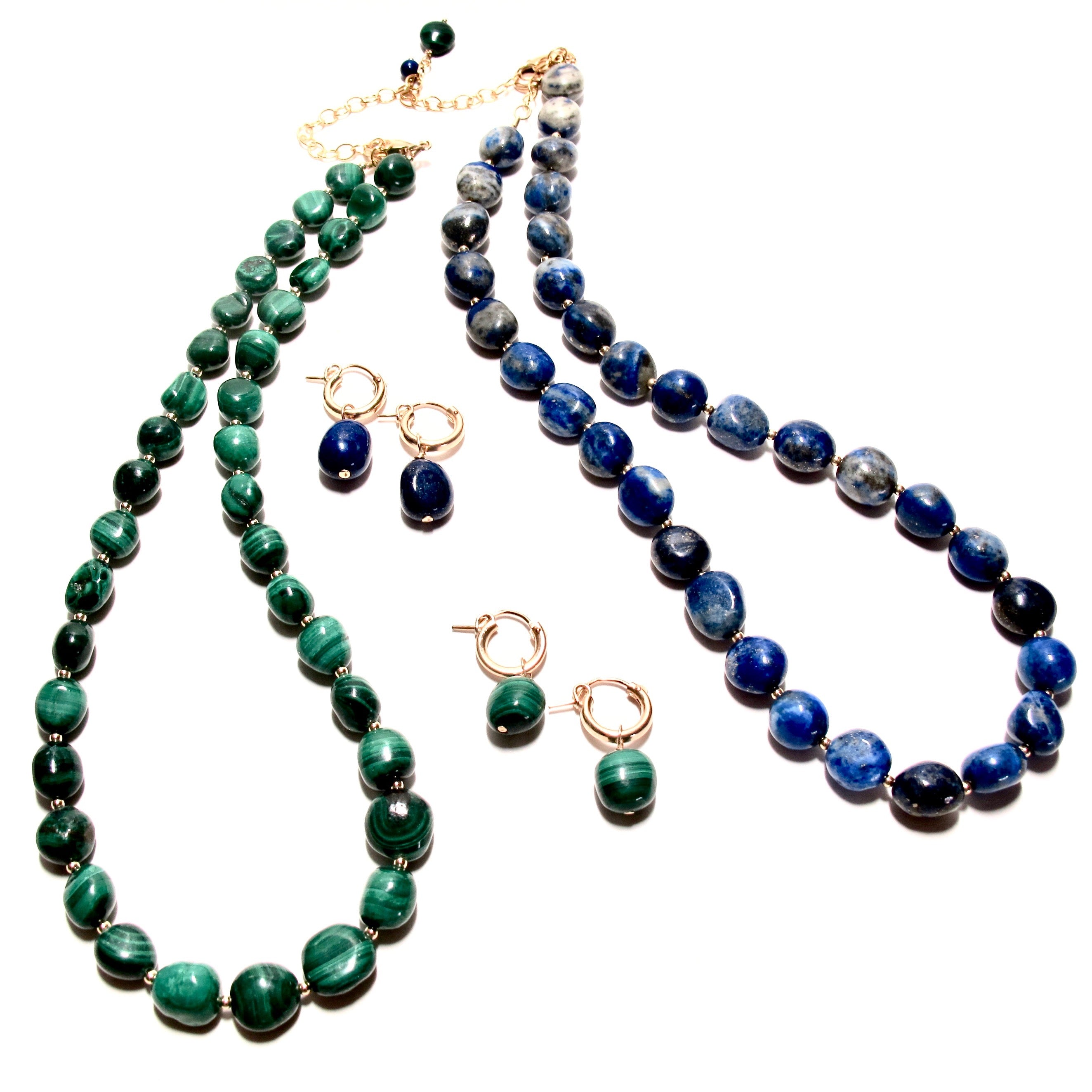 Lapis Lazuli Huggie Earrings