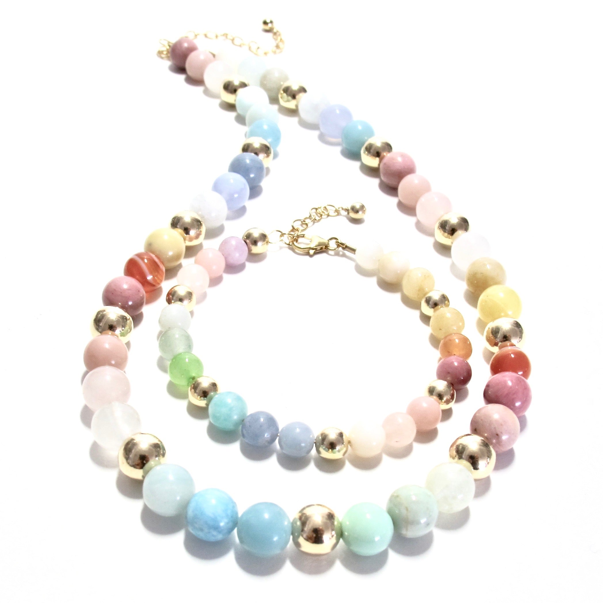 sorbet & gold bubblegum bracelet