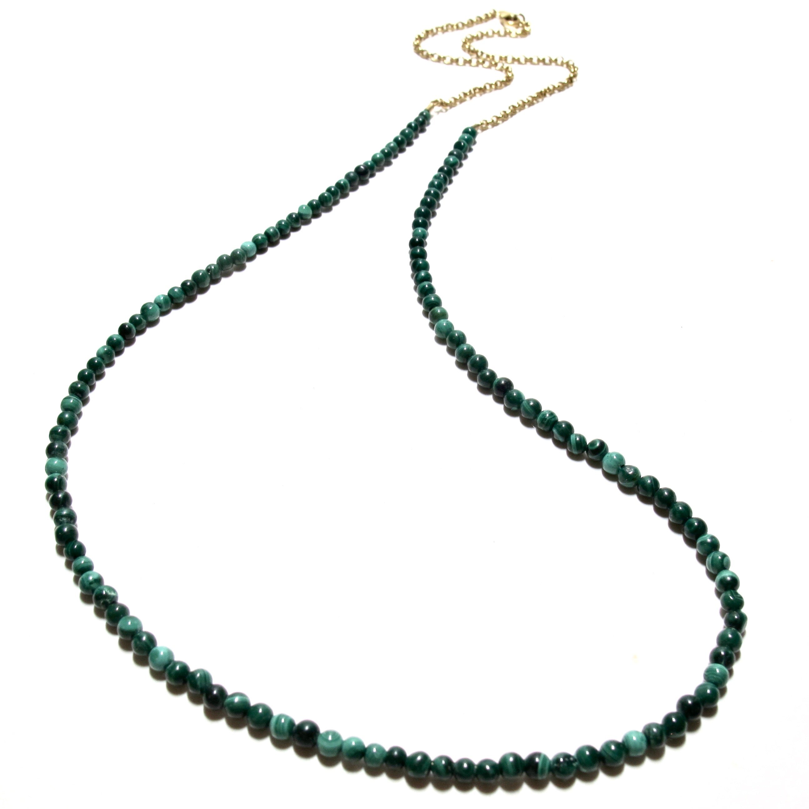 Malachite Long Necklace