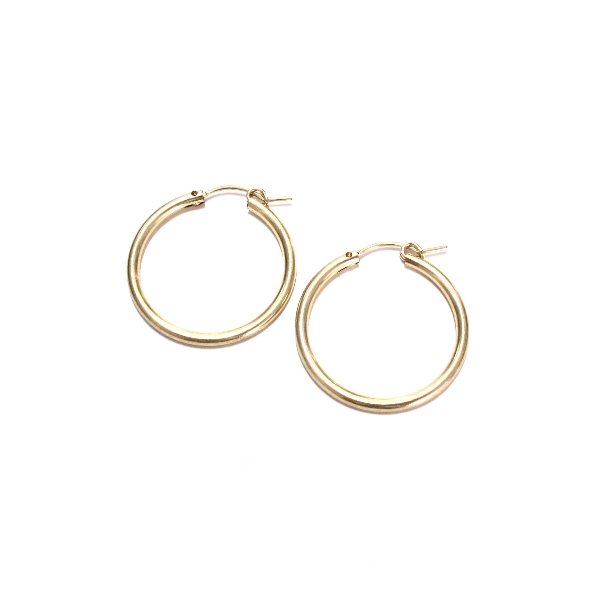 Medium Plain Gold Hoops