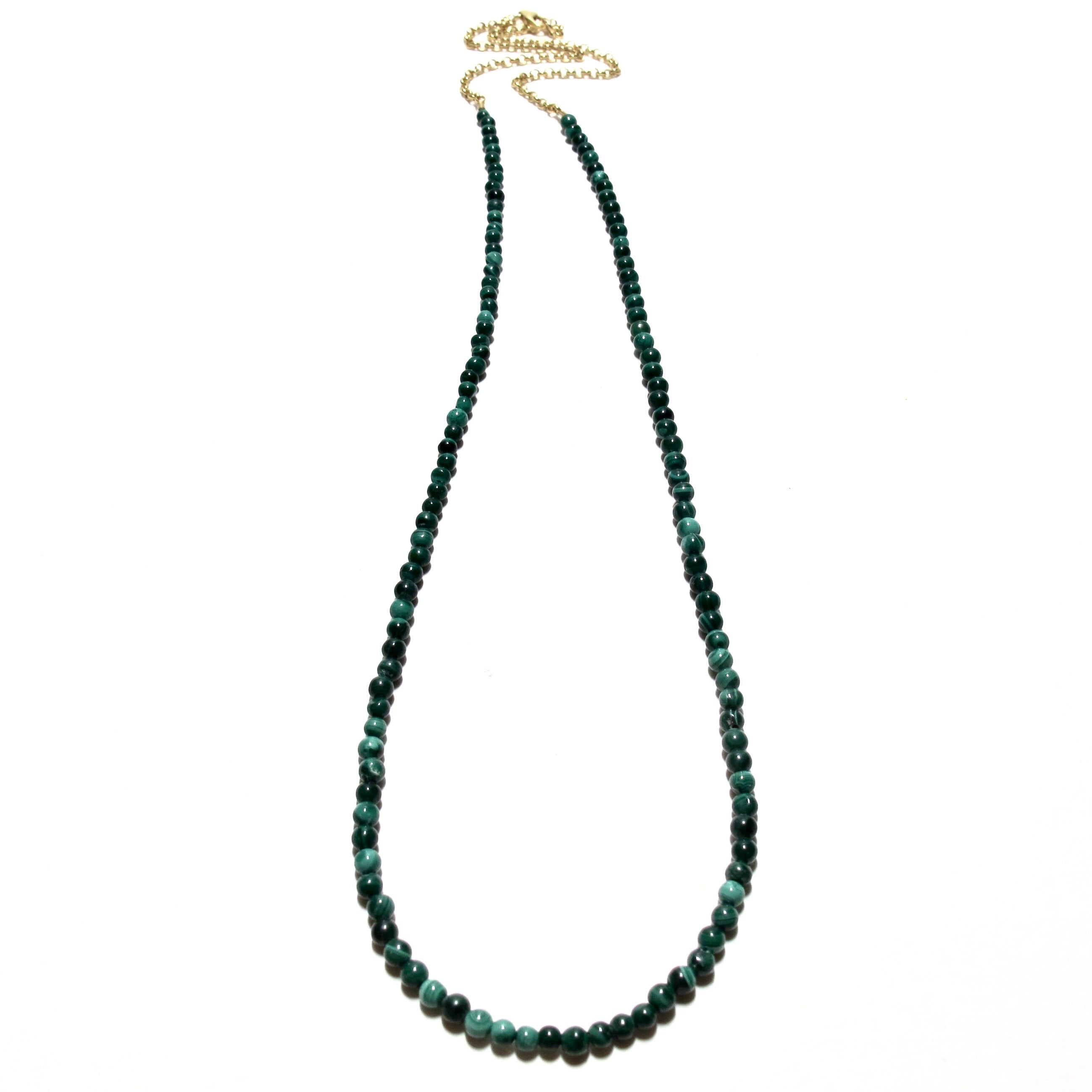 Malachite Long Necklace