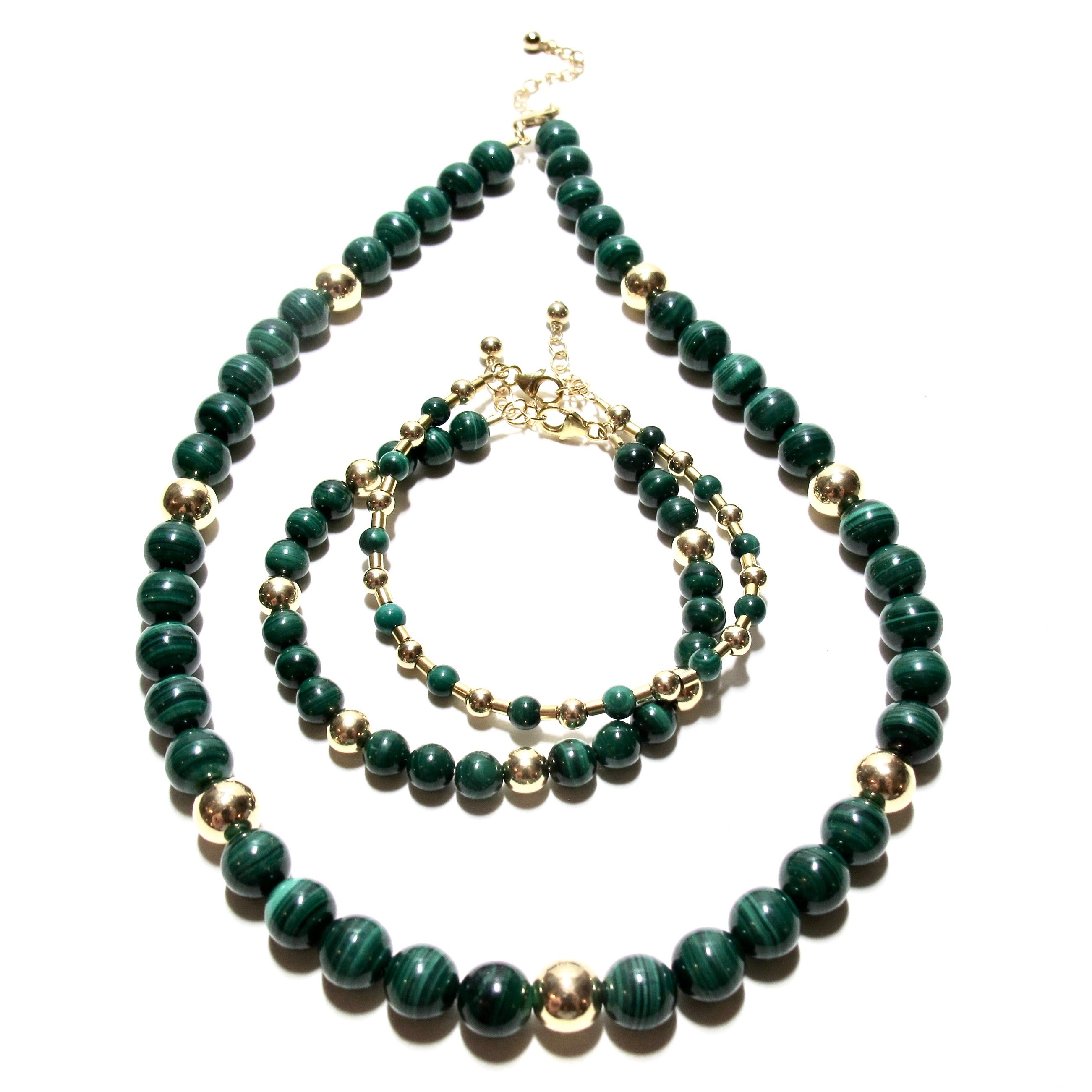 Malachite Bubblegum Bracelet