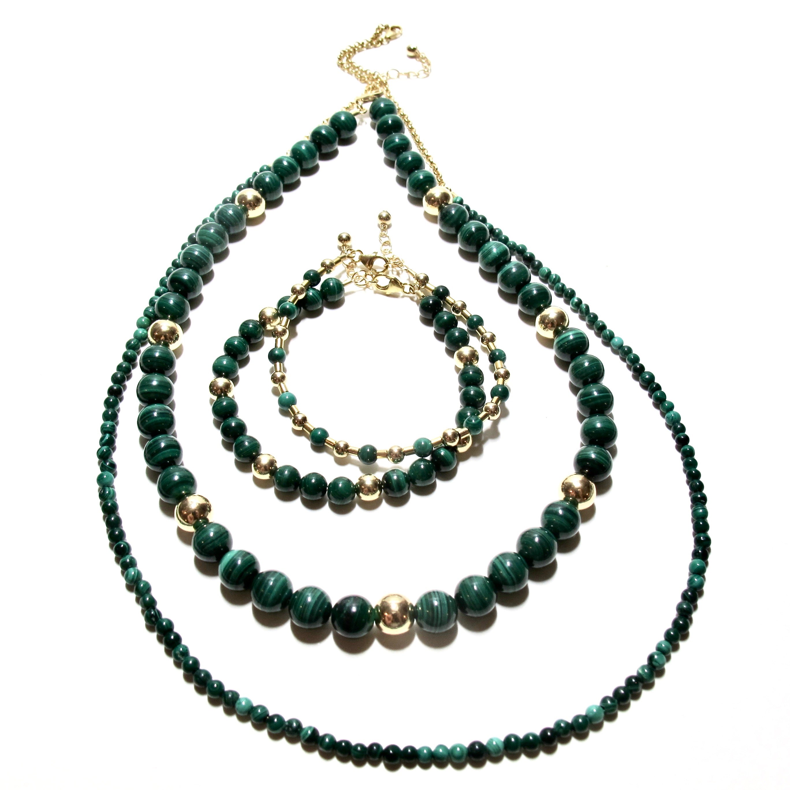 Malachite Bubblegum Necklace