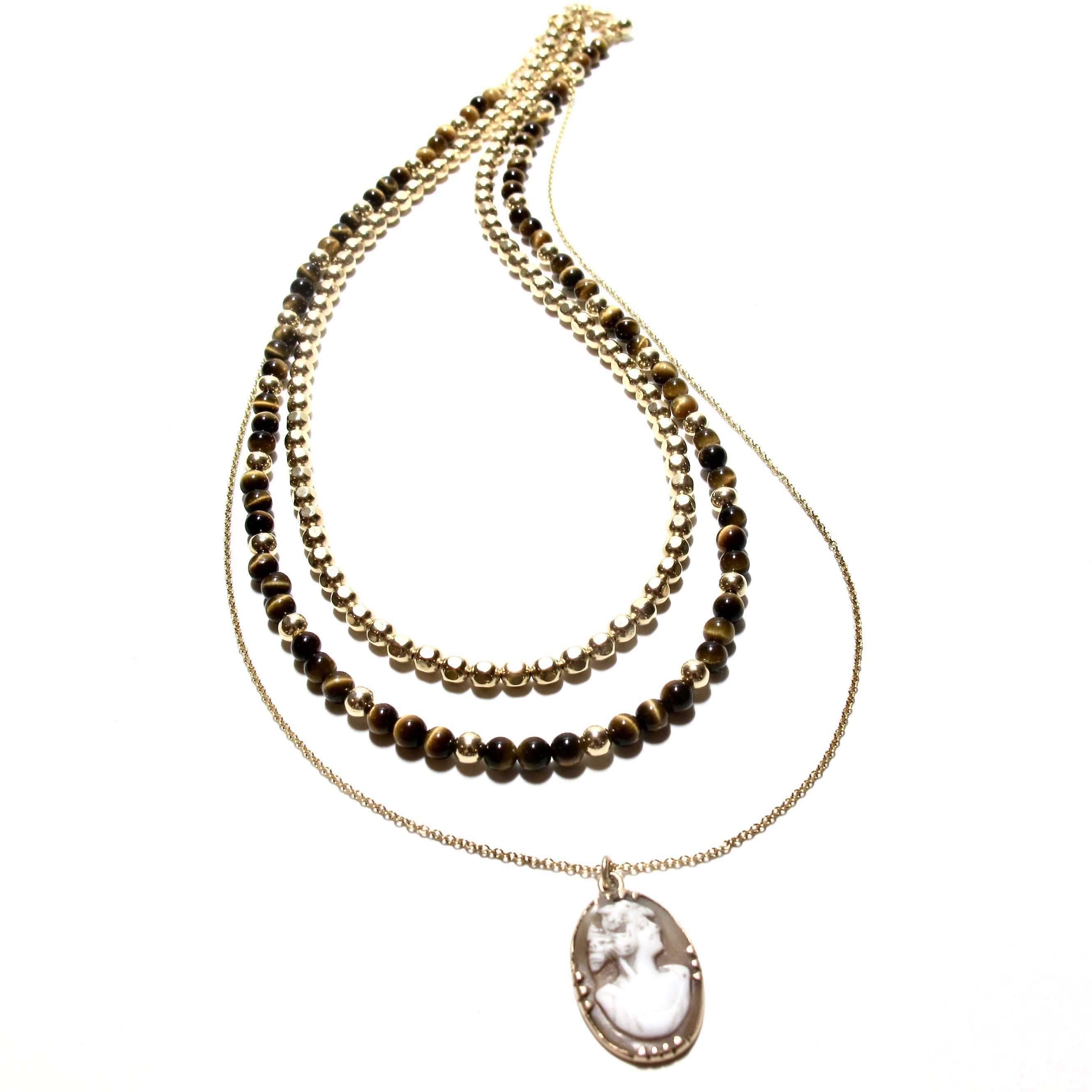 Mini Tigers Eye Necklace