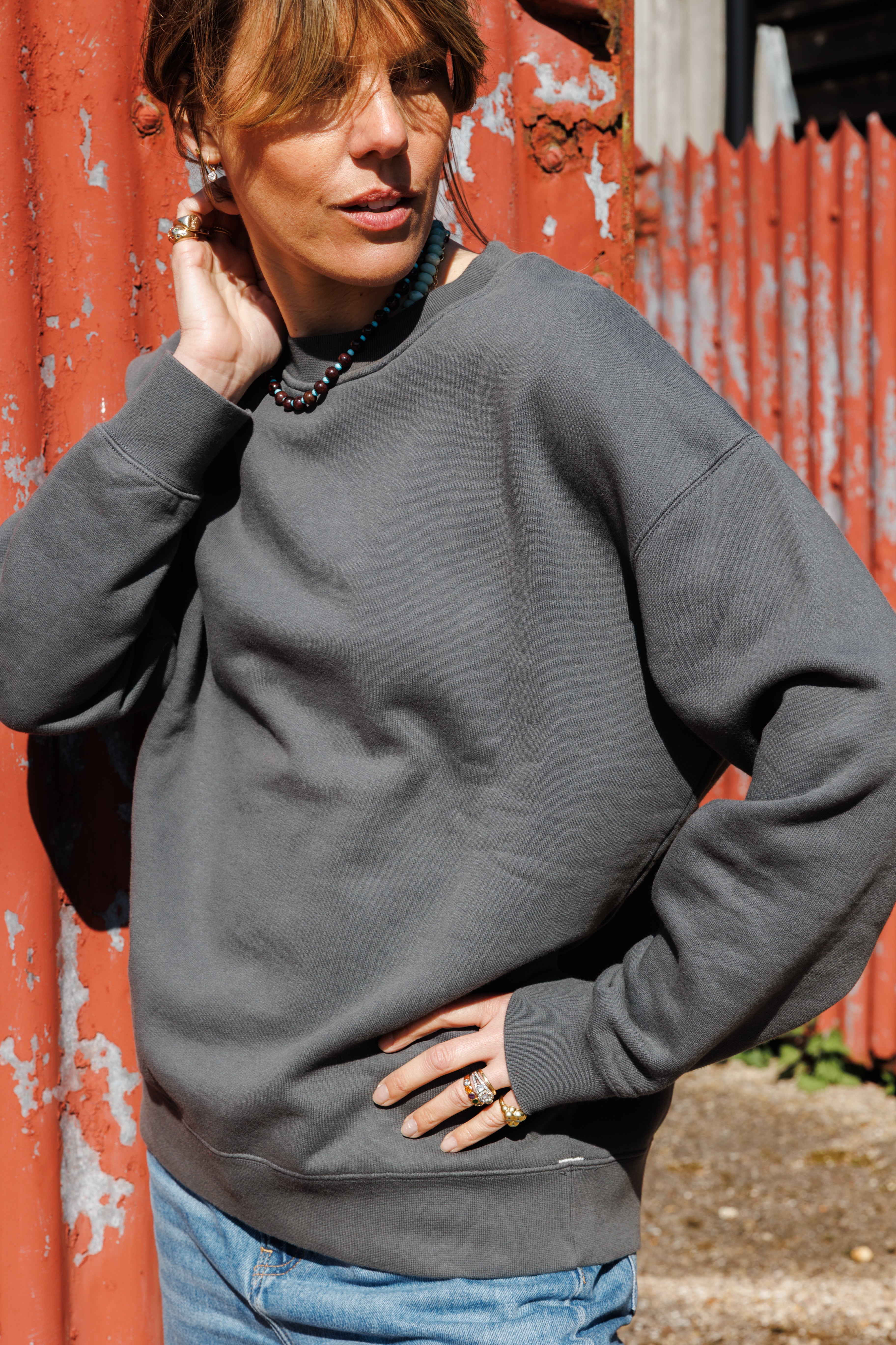 The Relaxed-fit SWEATSHIRT - Anthracite