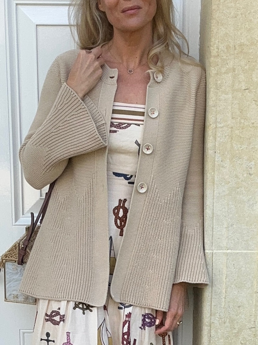 Cotton Teddy Jacket - Beige