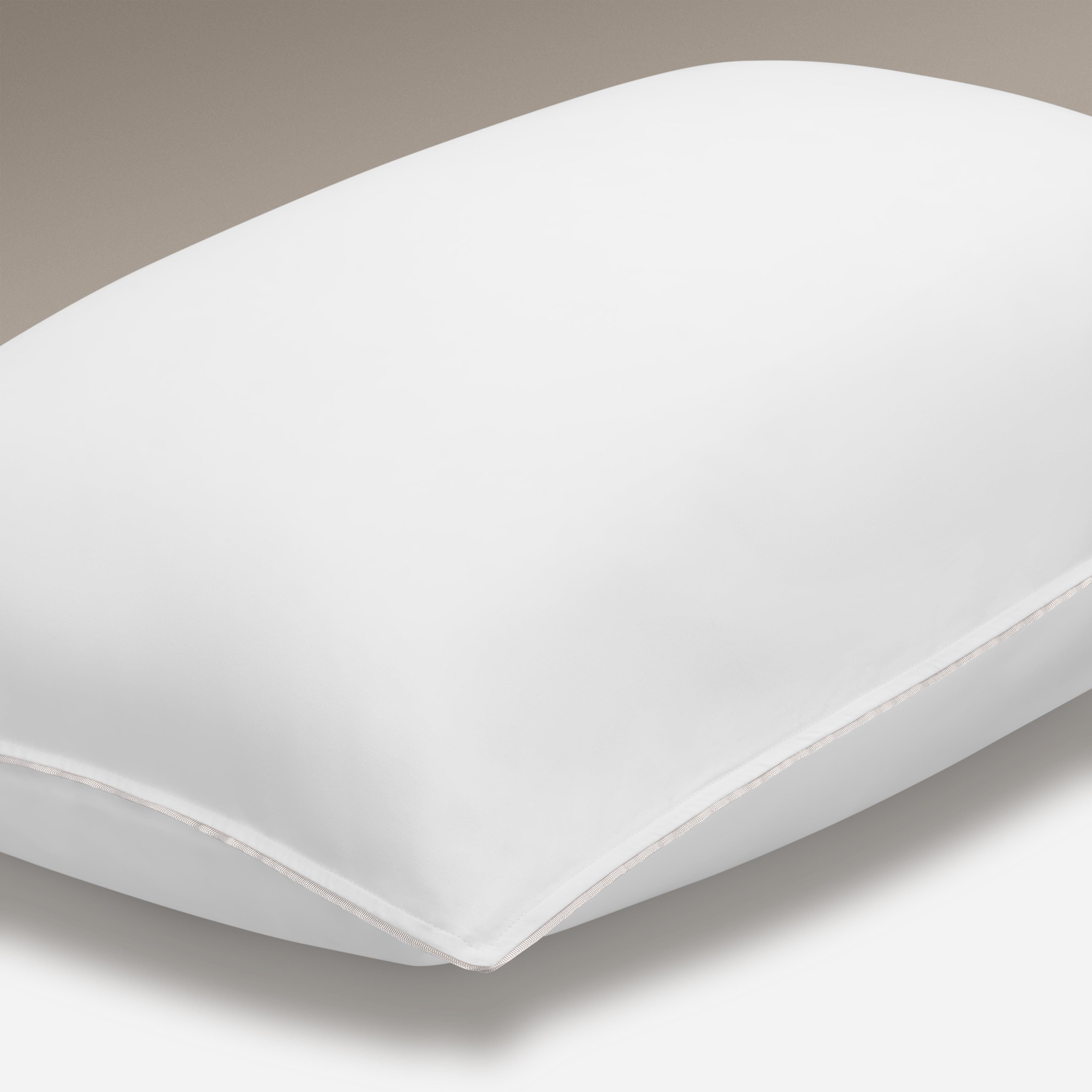 Set of 2 - Island Collection Signature Style Pillowcase - White With Silver Trim