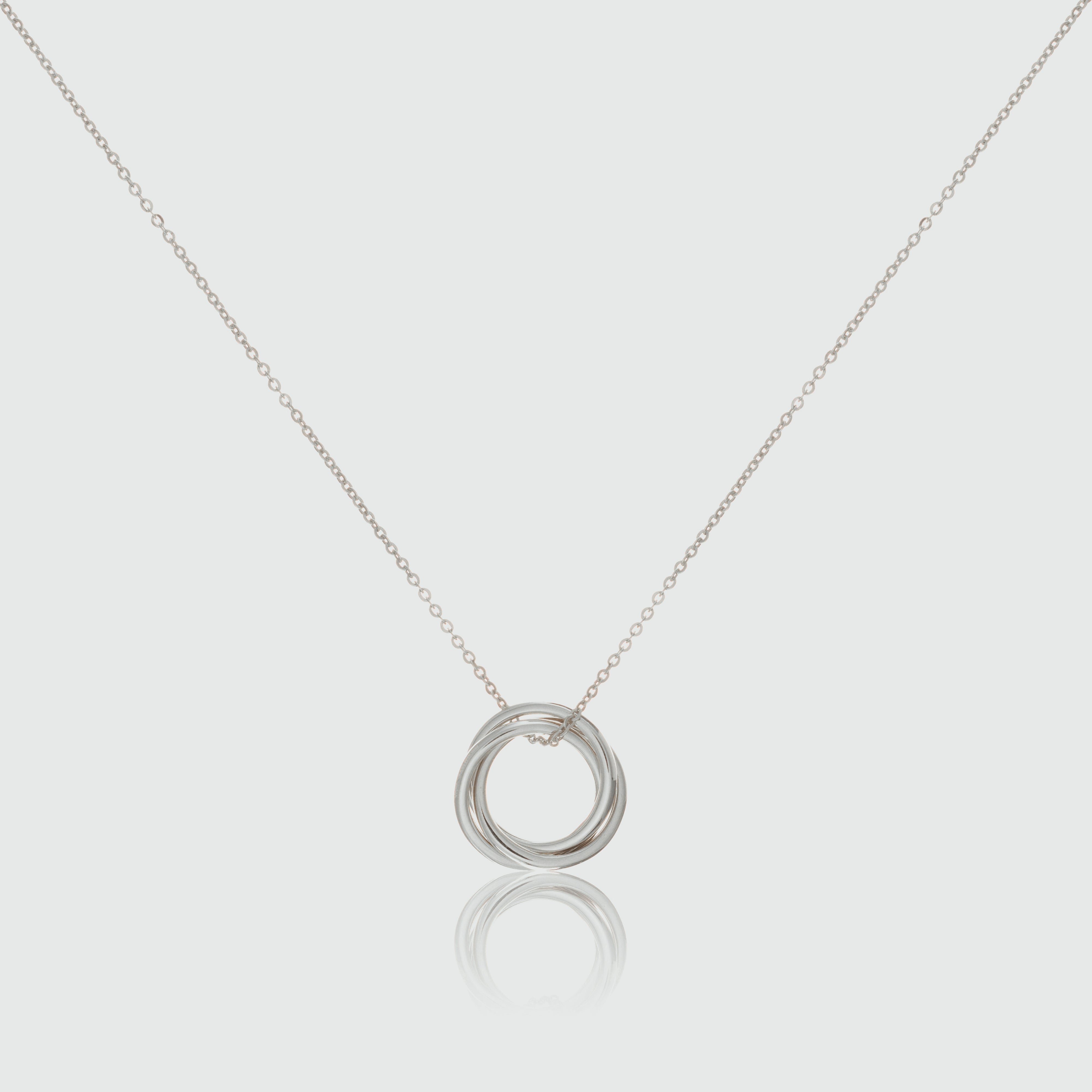 Knightsbridge Sterling Silver Russian Wedding Ring Pendant