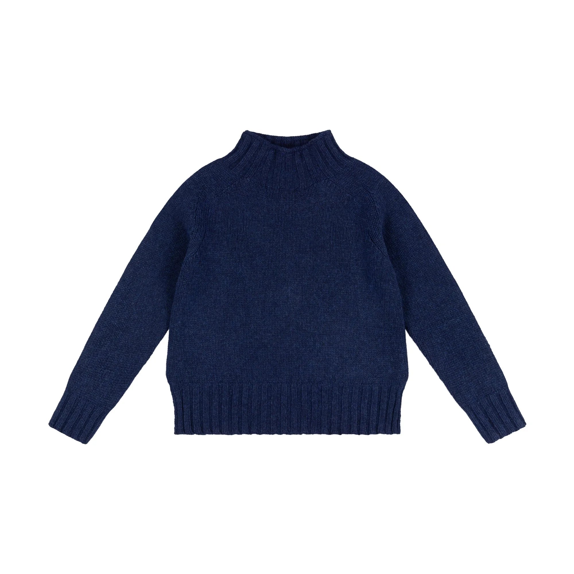 Chunky Swing Sweater With Split Hem in Cosmos