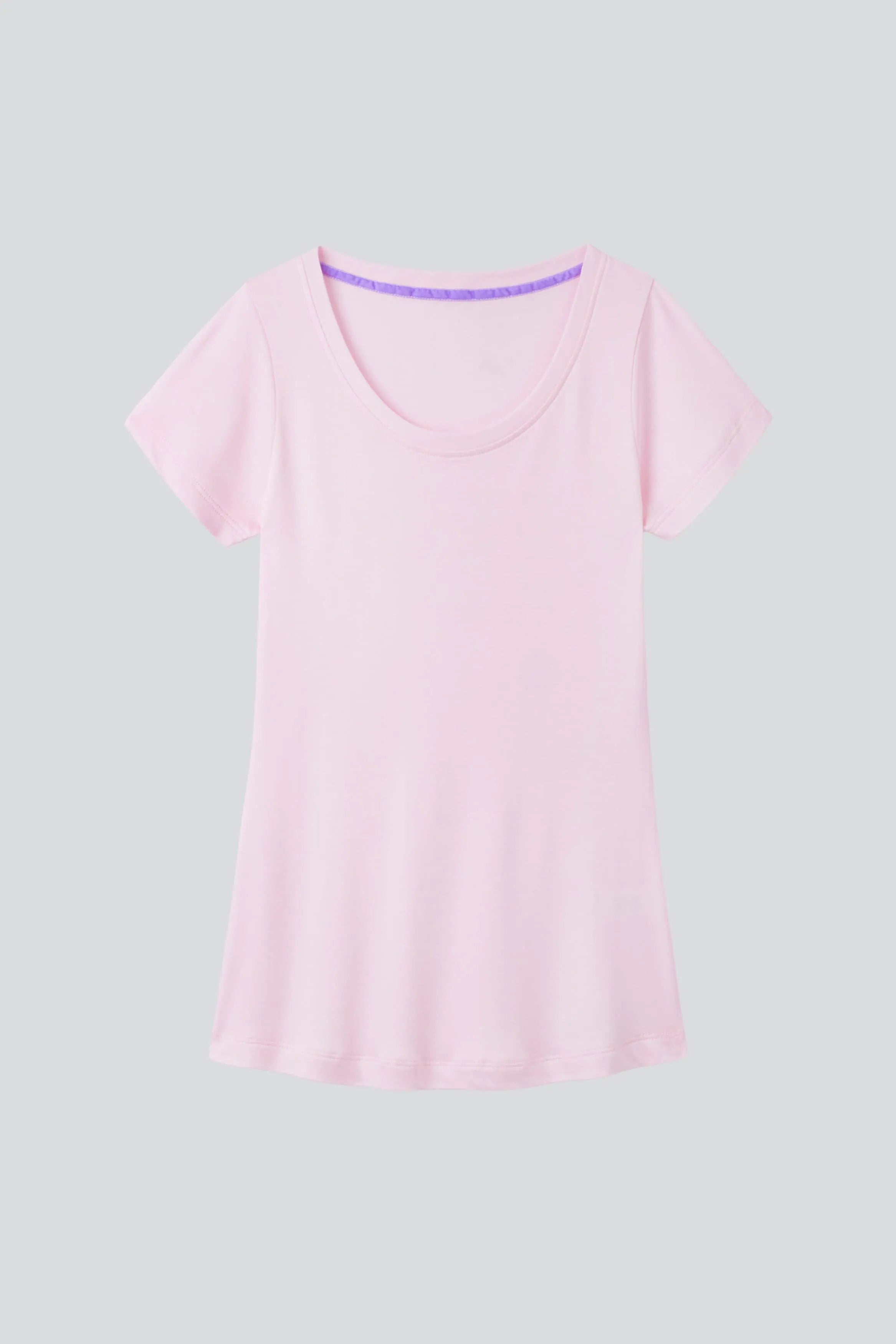 Scoop Neck Cotton Modal Blend T-Shirt