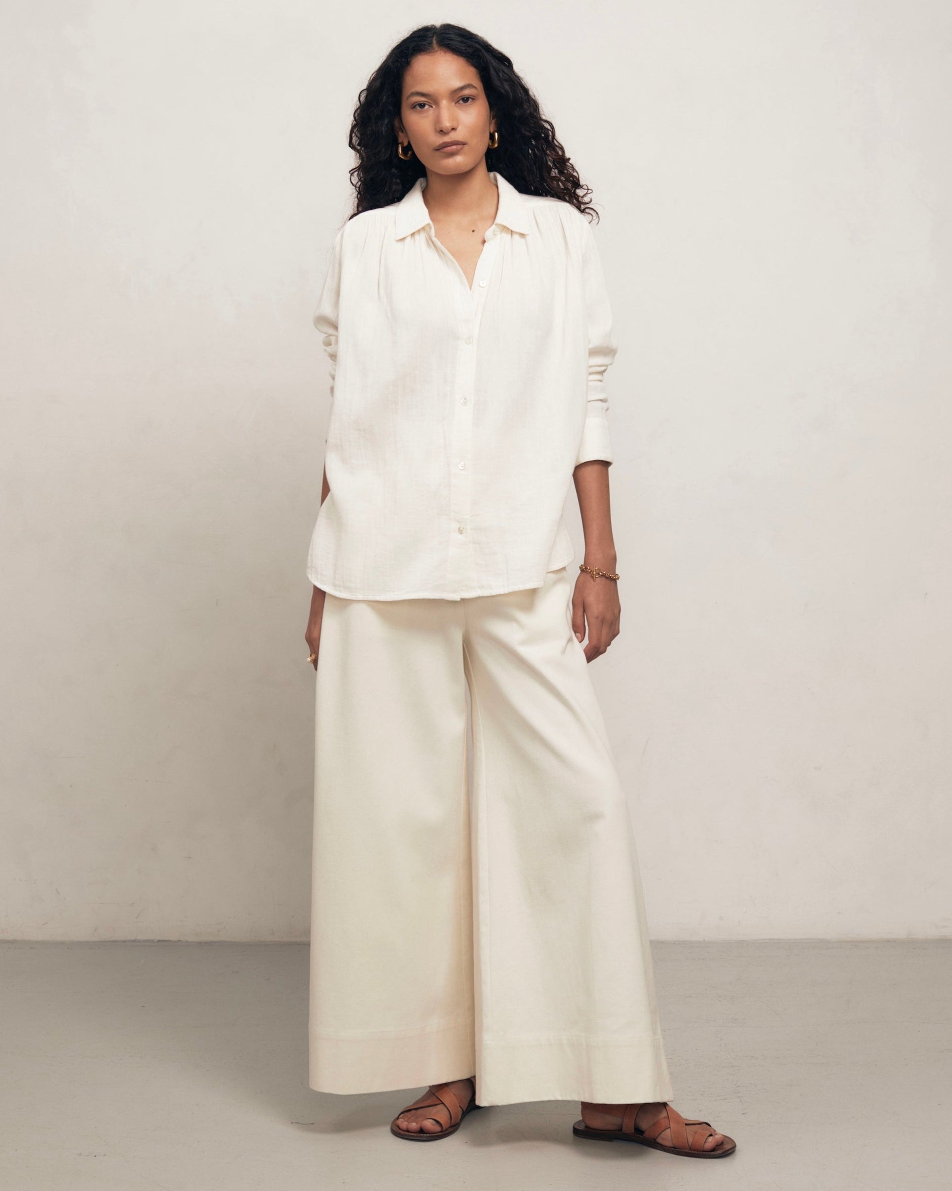 Martha - Panna Cotton Gauze Blouse