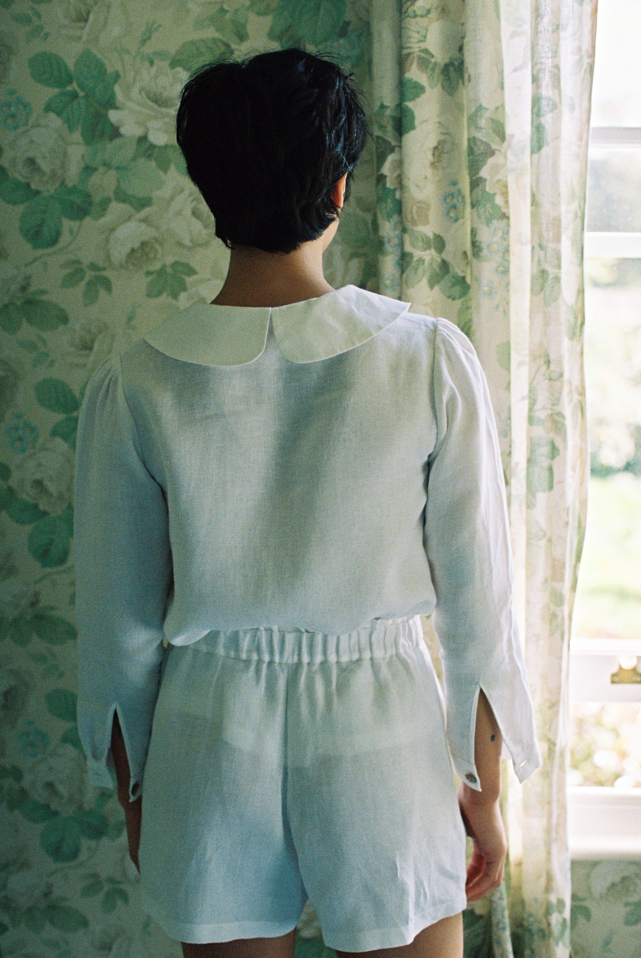 Claudine Linen Blouse - White