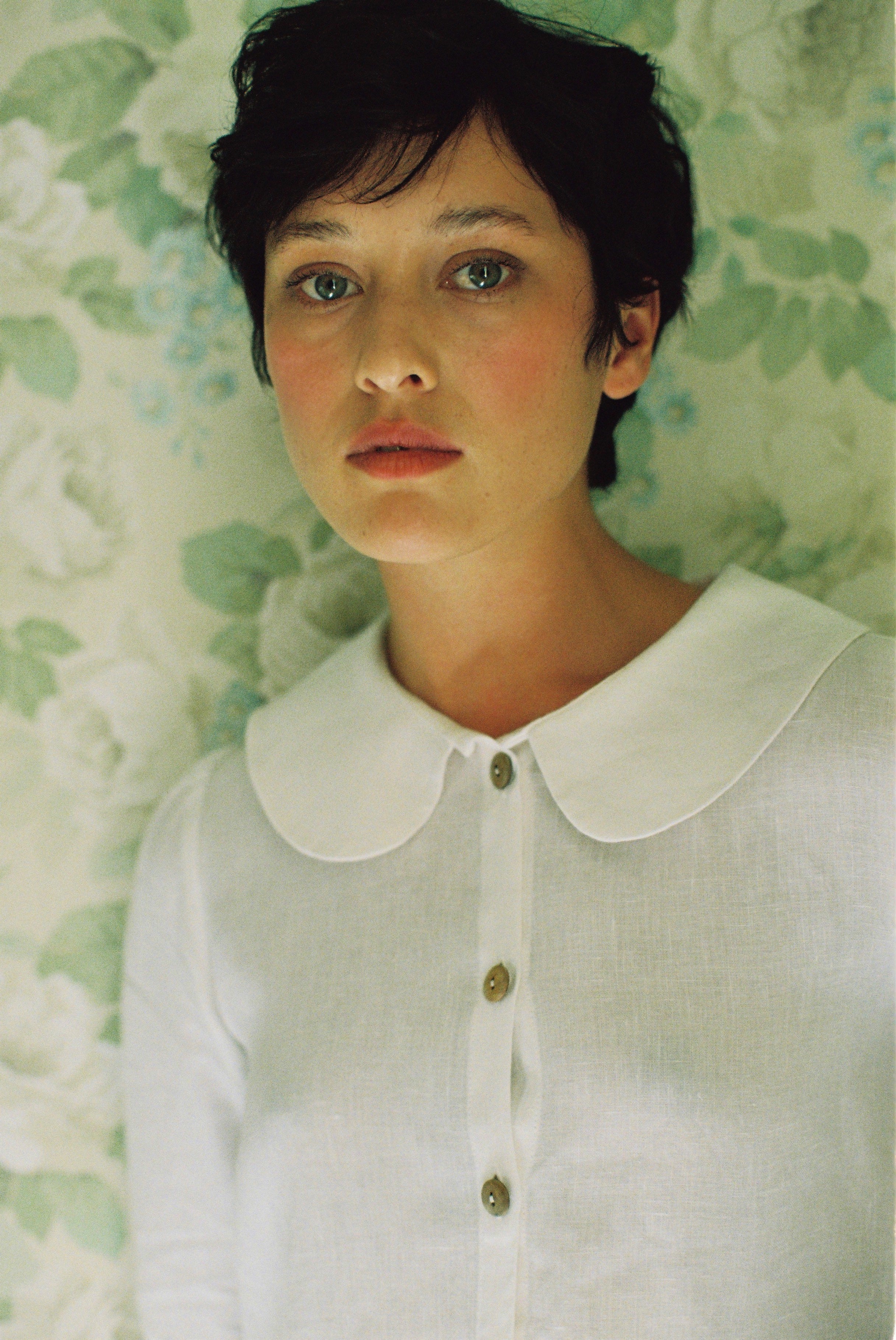Claudine Linen Blouse - White
