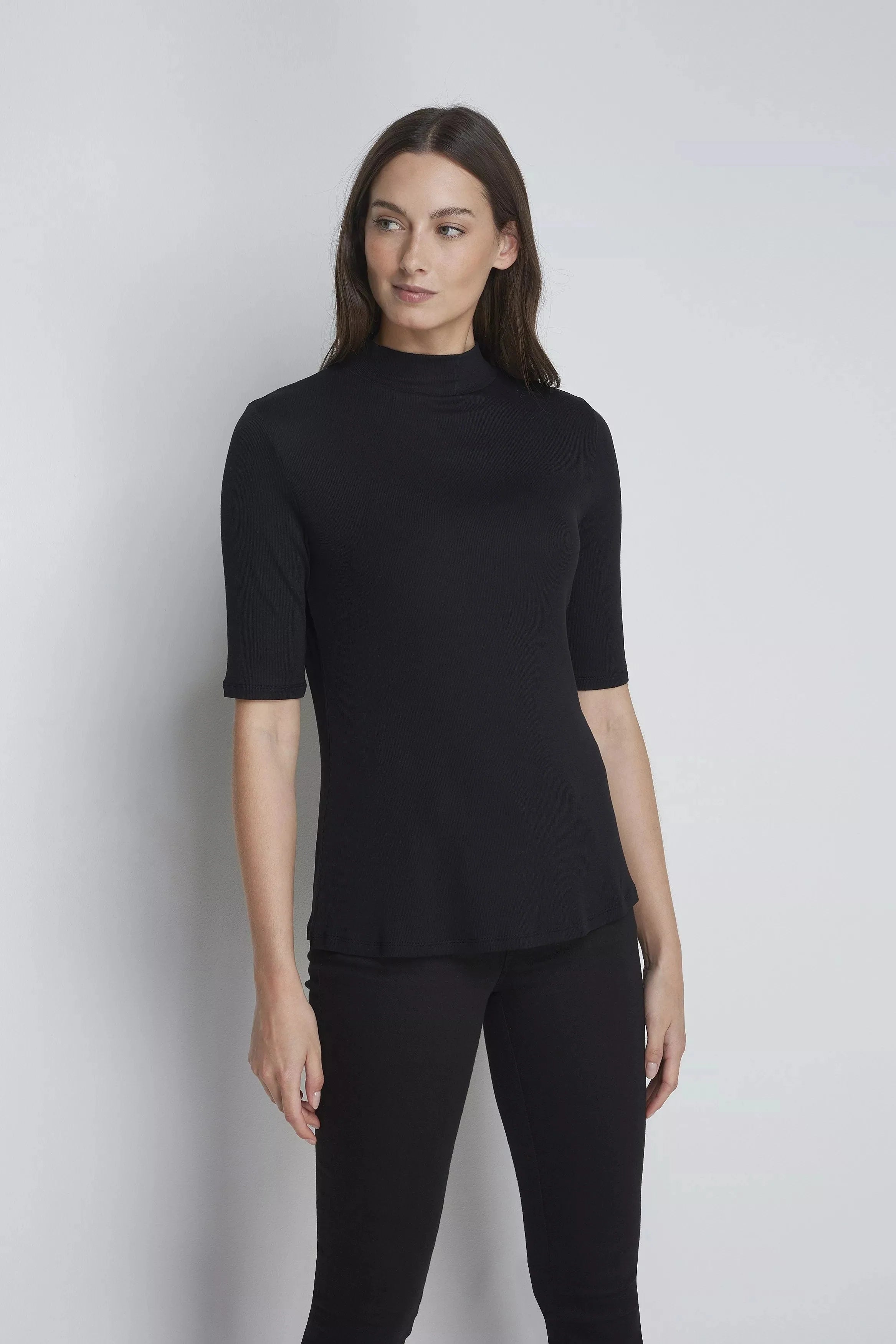 Mock Neck Micro Modal Top
