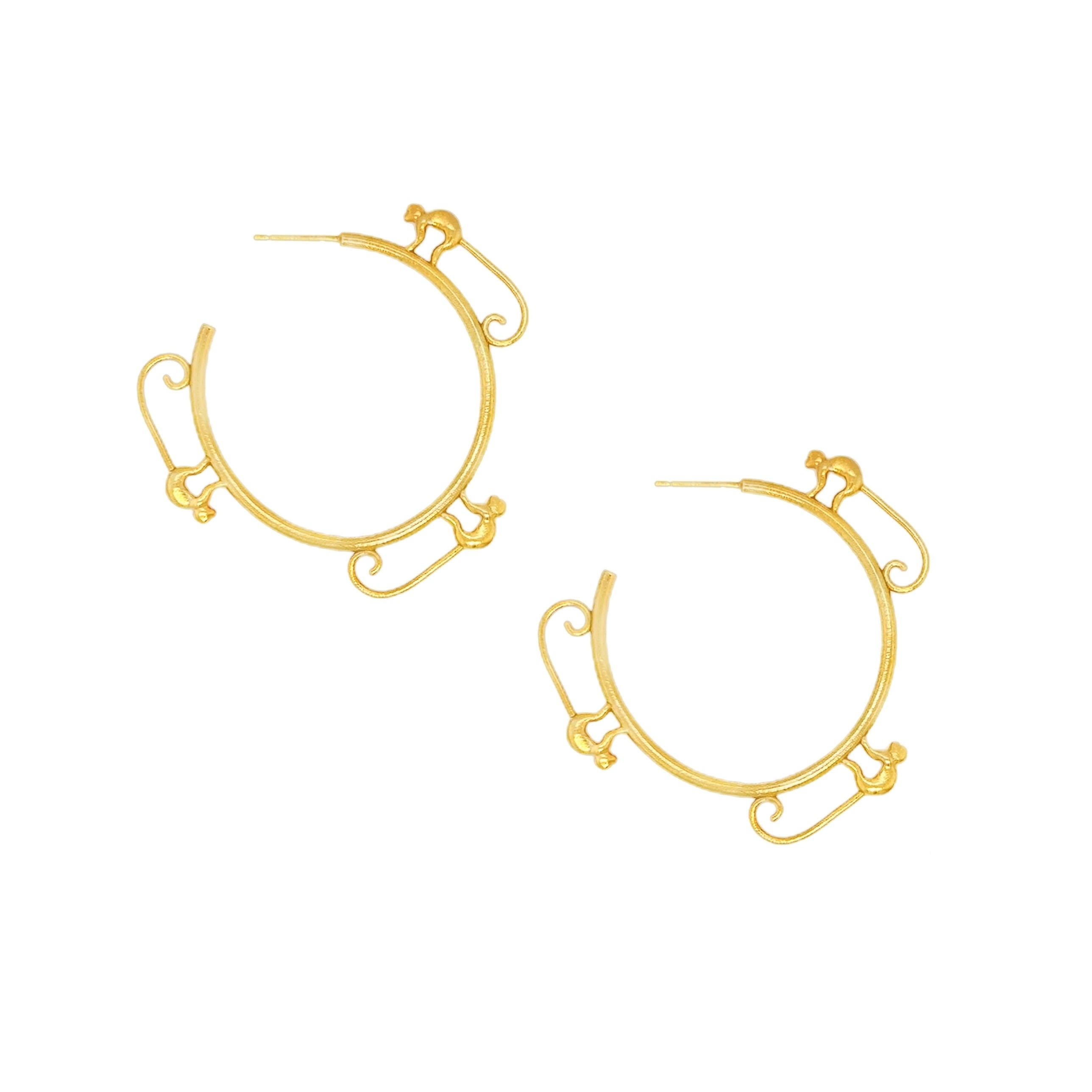 Monkey Hoop Earrings